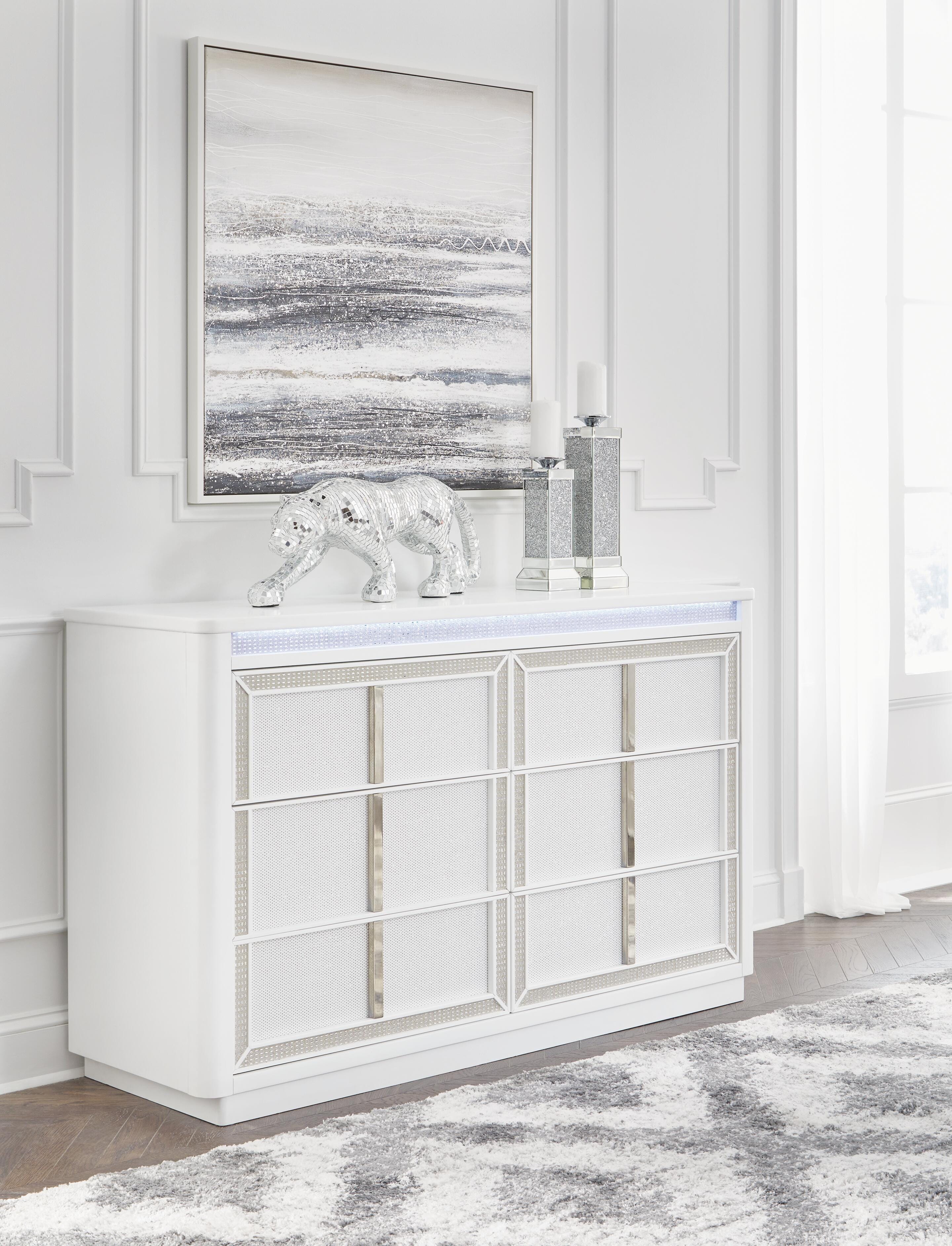 Dar Furniture - Ashley Furniture - Chalanna Dresser - Dresser / White - B822-31