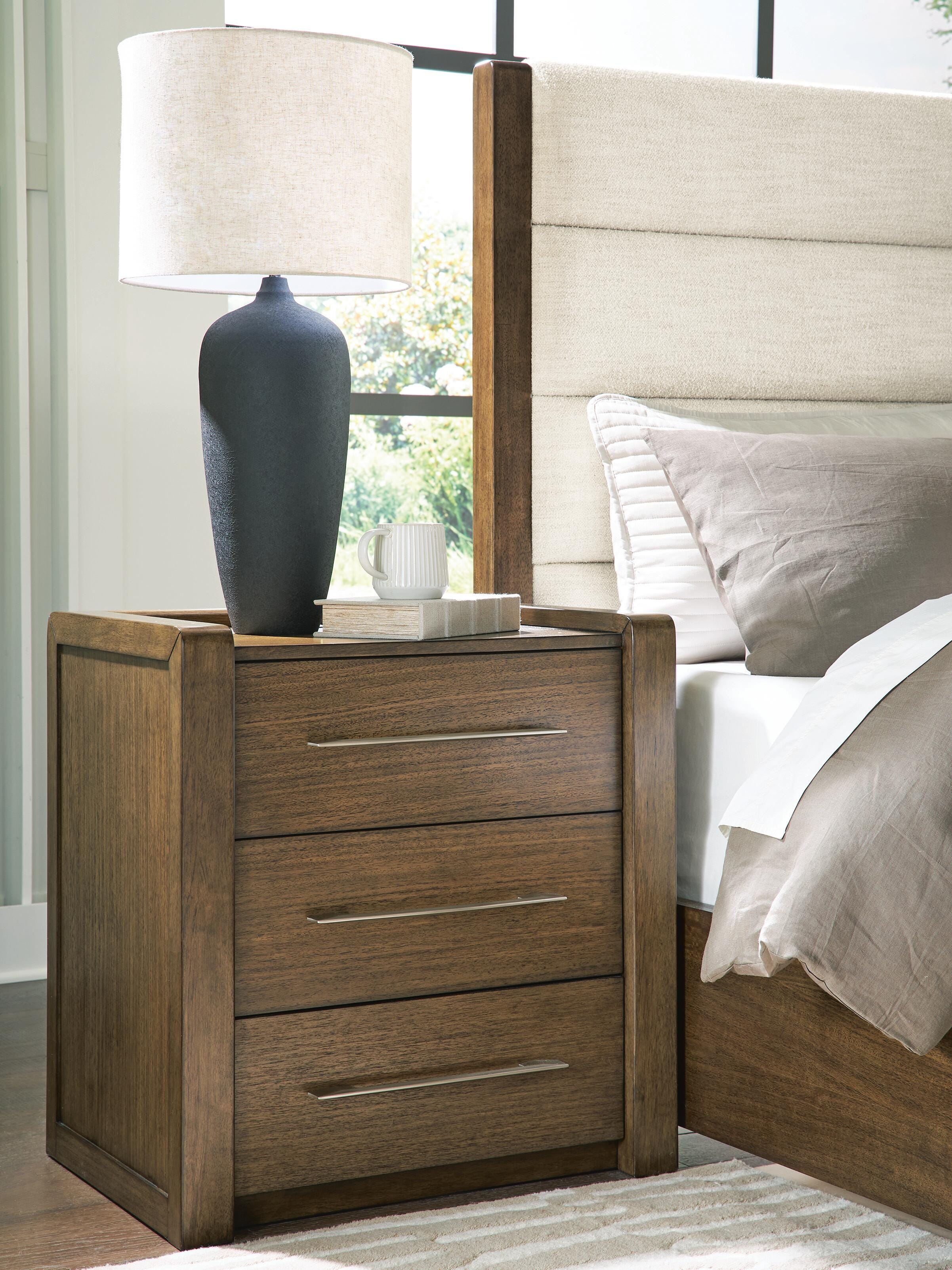 Dar Furniture - Ashley Furniture - Marxmore Nightstand - Three Drawer Night Stand / Brown - B863-93