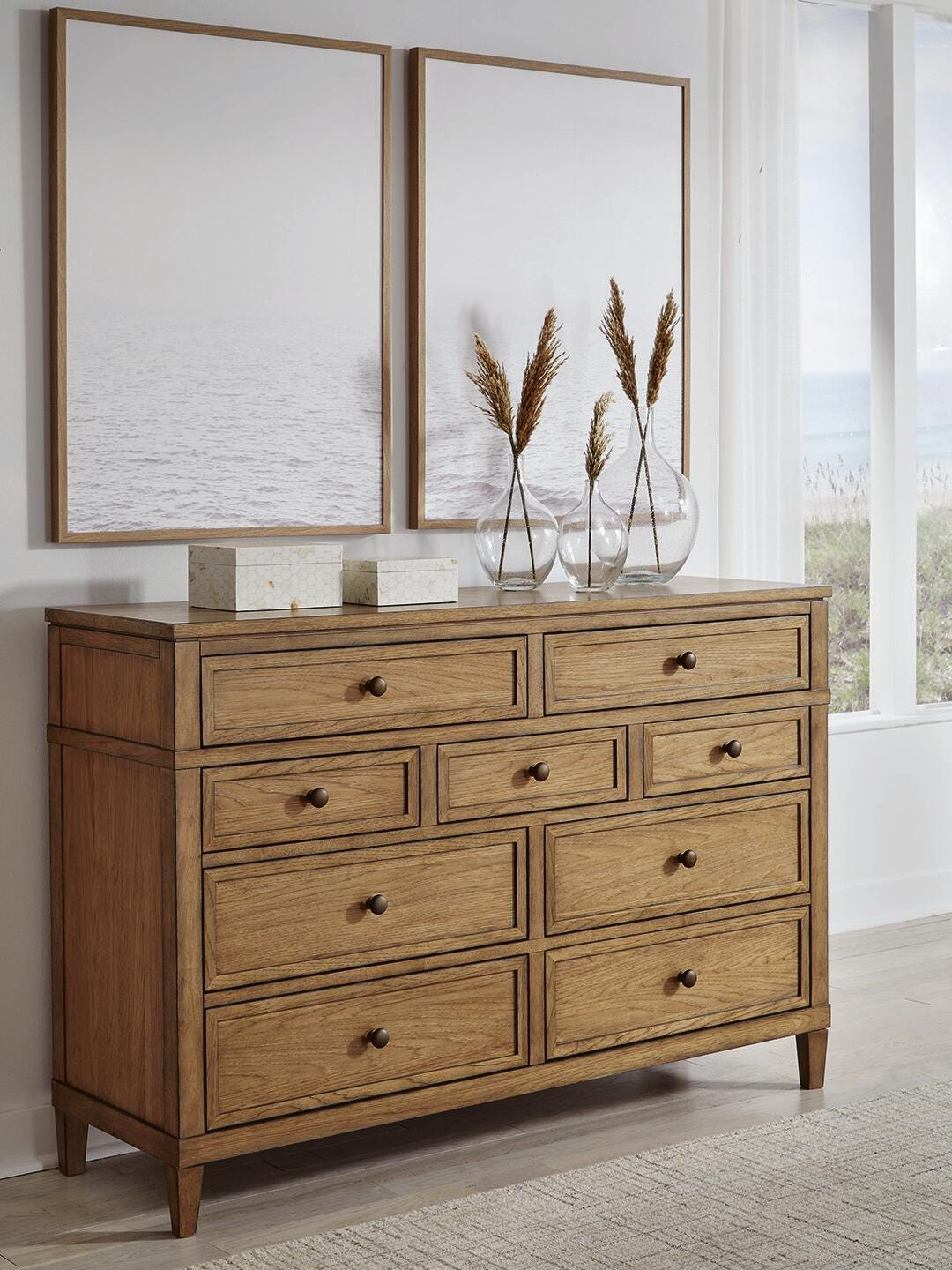 Dar Furniture - Ashley Furniture - Sharlance Dresser - Dresser / Brown - B895-31