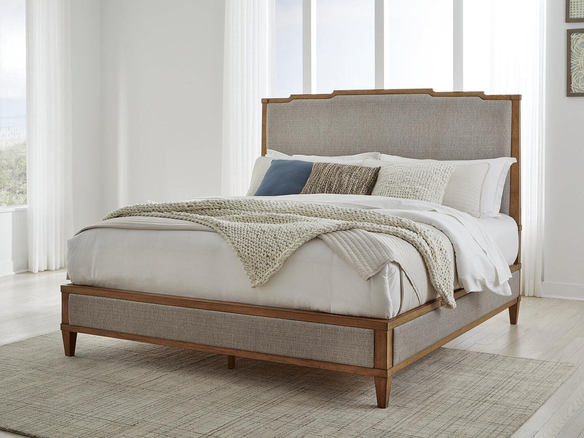 Dar Furniture - Ashley Furniture - Sharlance King Upholstered Panel Bed - King Upholstered Panel Bed / Light Brown - B895B6