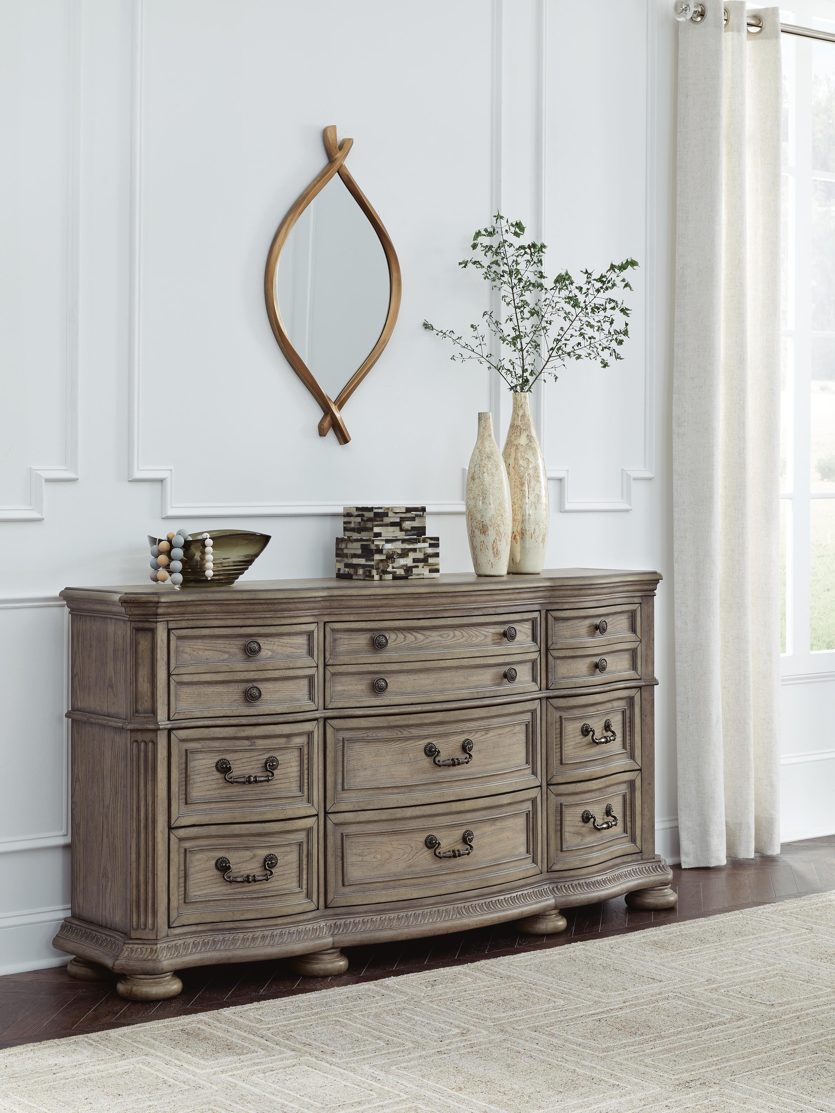 Dar Furniture - Ashley Furniture - Ardenfield Dresser - Dresser / Light Brown - B944-31