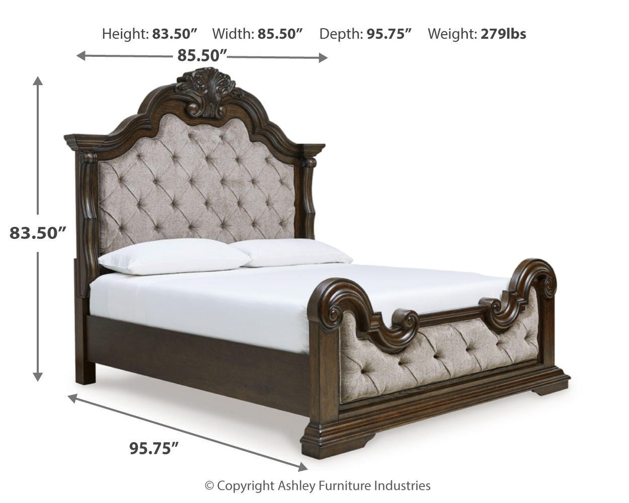 Maylee California King Upholstered Bed