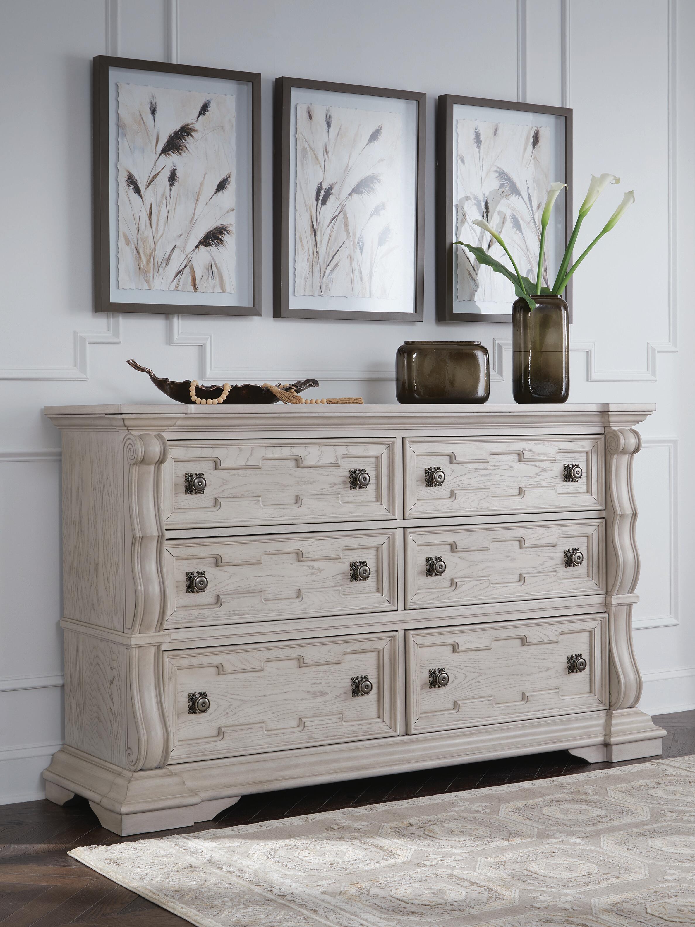 Dar Furniture - Ashley Furniture - Bruchandi Dresser - Dresser / Antique White - PCB948-31