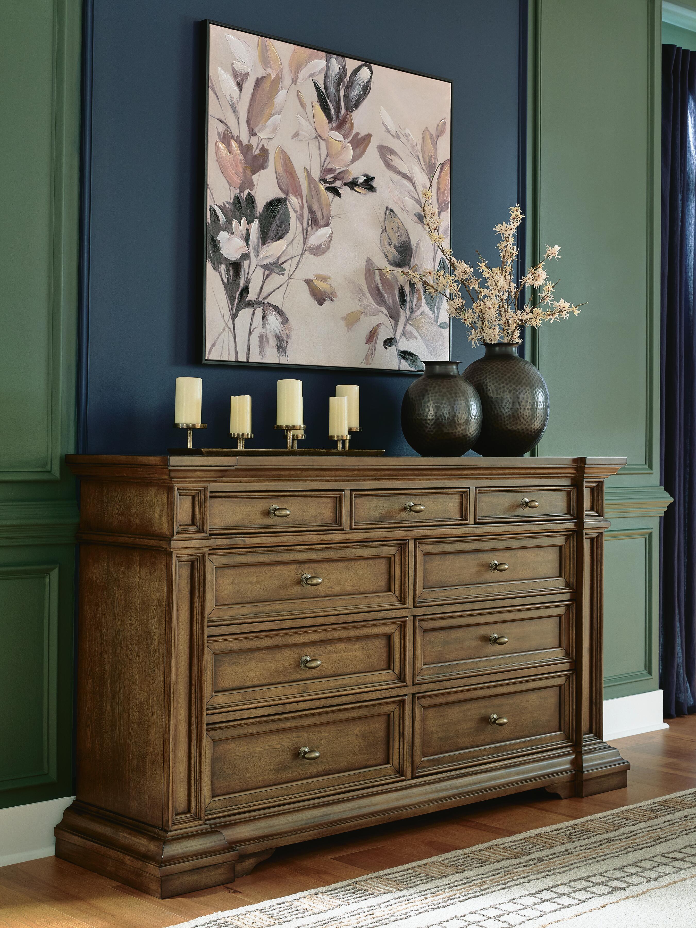 Dar Furniture - Ashley Furniture - Frantanna Dresser - Dresser / Brown - PCB949-31