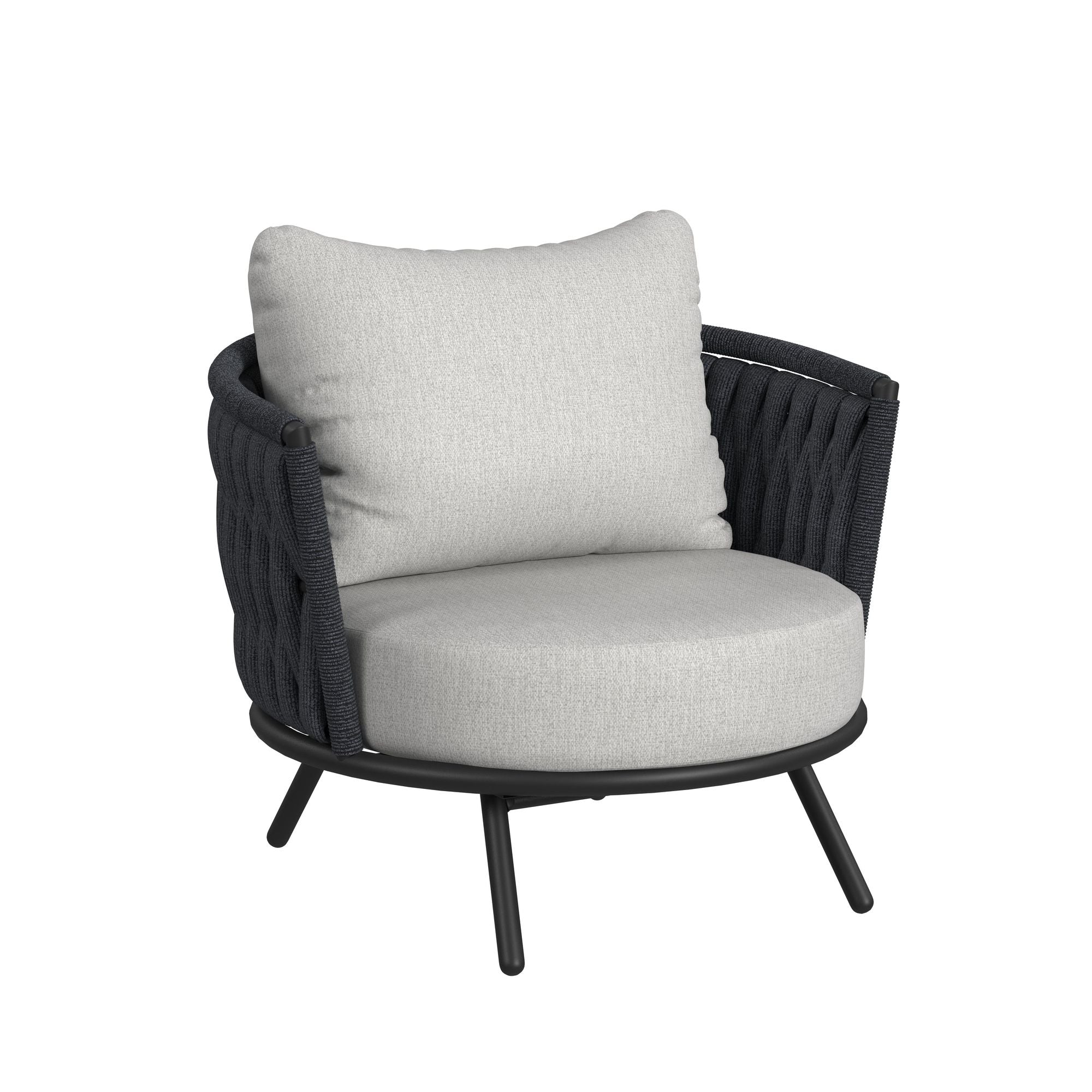 Bali Chairs with Olefin Grey in Dark Grey (2 Per Carton)