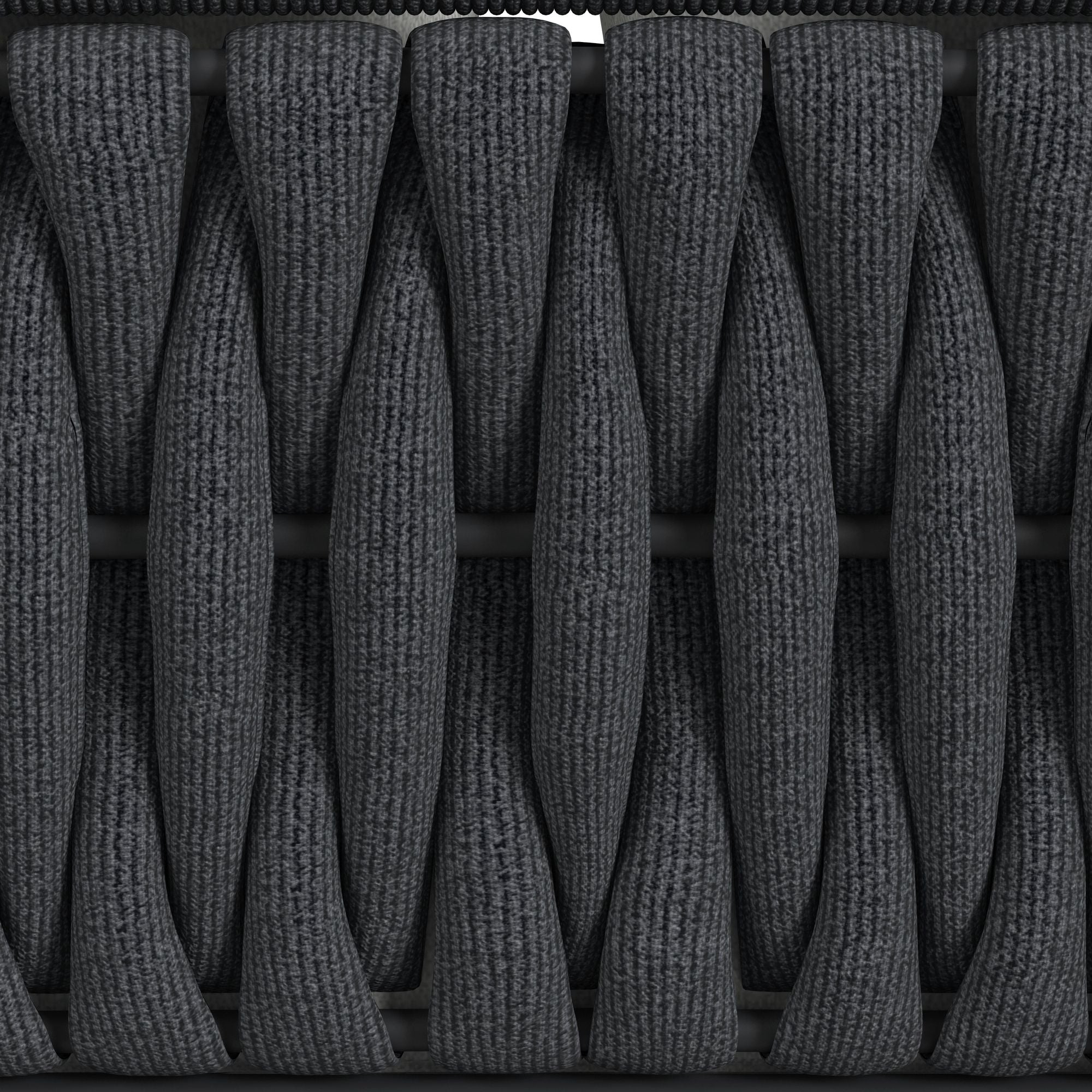 Bali Chairs with Olefin Grey in Dark Grey (2 Per Carton)
