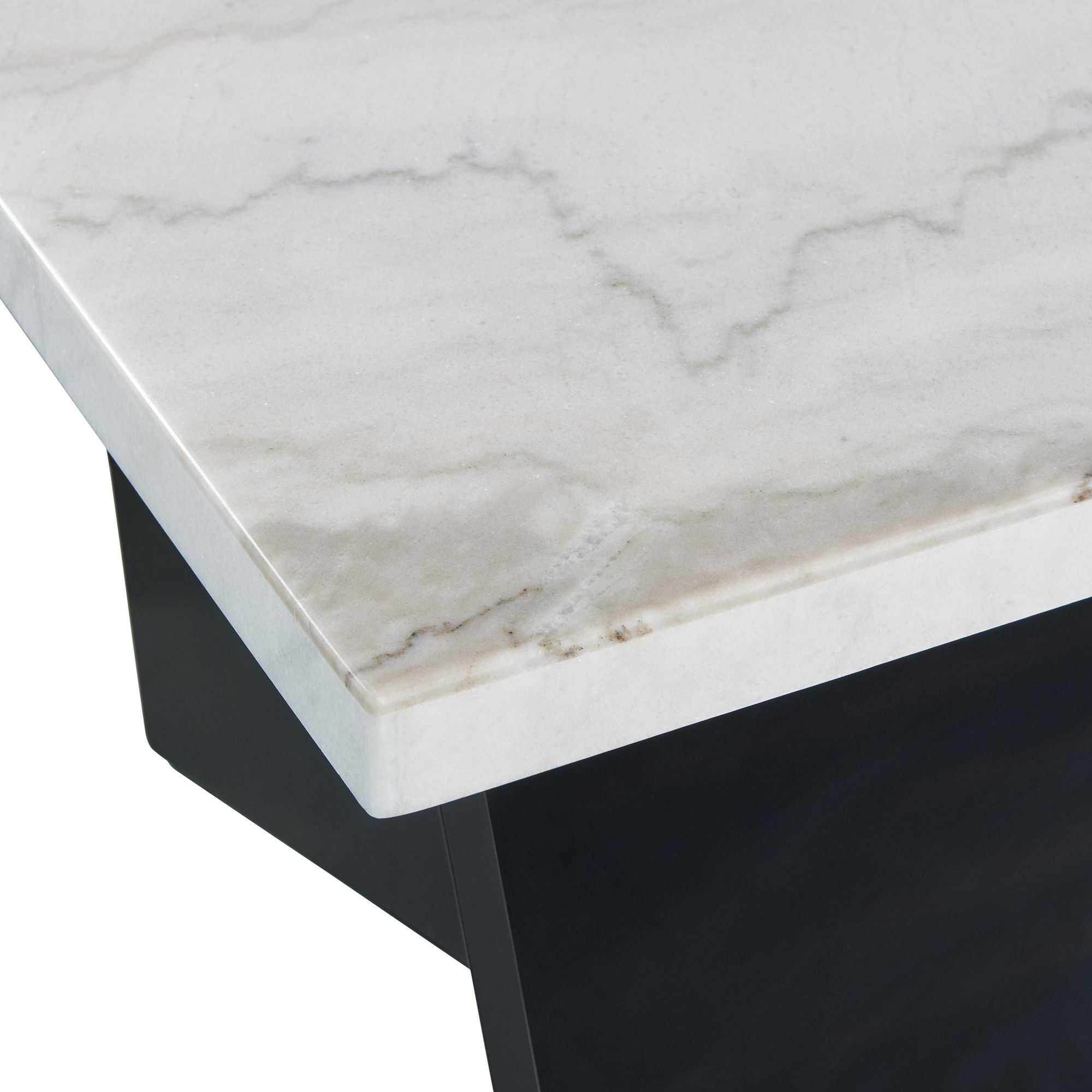 Beckley Coffee Table Complete in White Marble Top