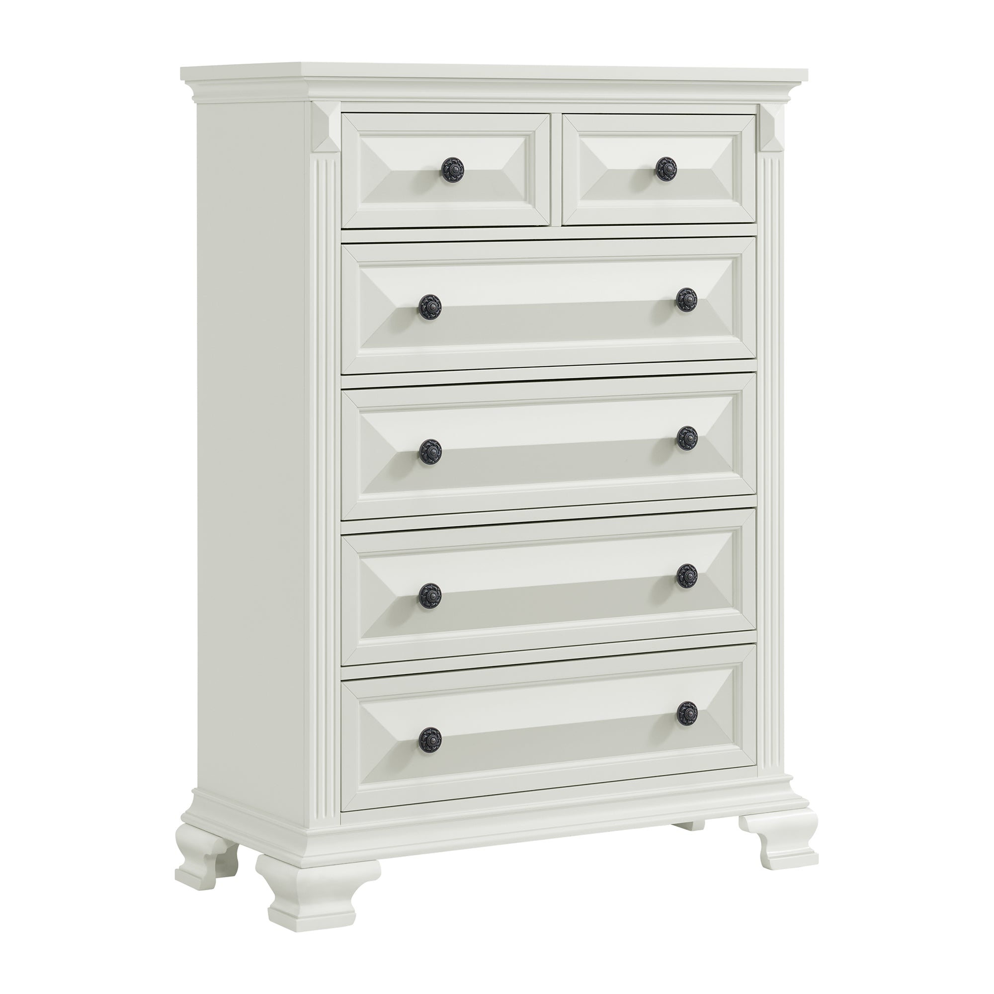 Bridgestone 6-Drawer Chest in Antique White