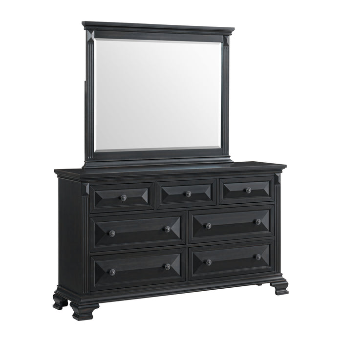 Bridgestone Dresser and Mirror Set in Black