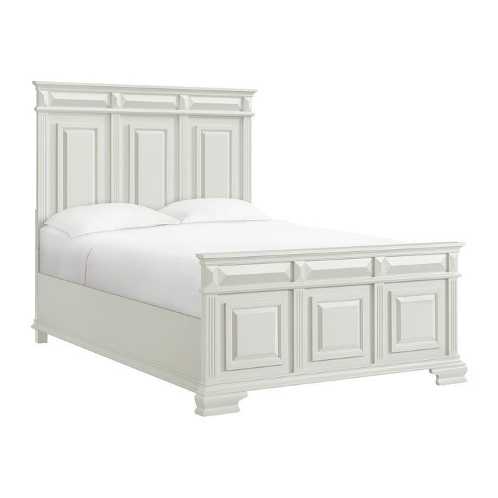 Bridgestone Queen Panel 4PC Bedroom Set in Antique White