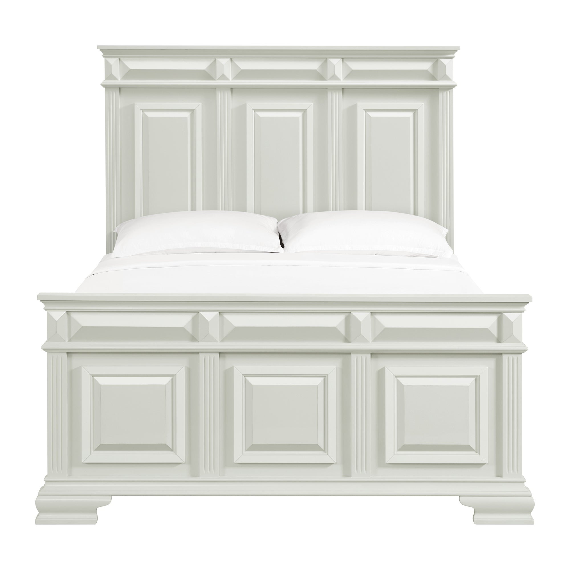Bridgestone Queen Panel Bed in Antique White