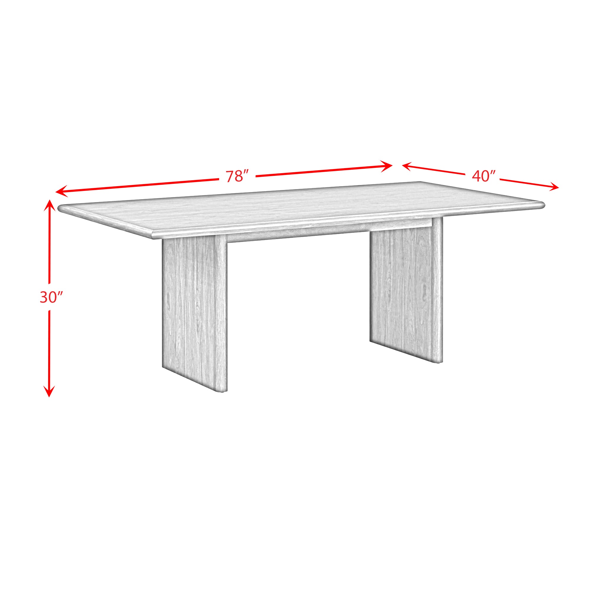 Brisbane Dining Table in Brown