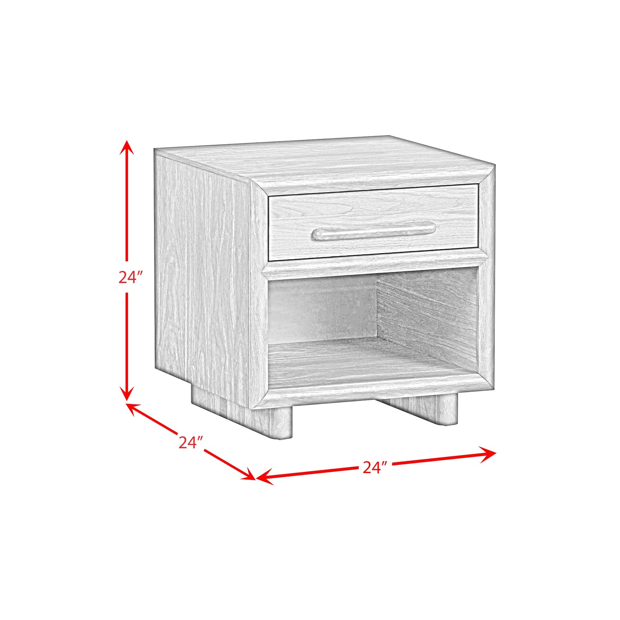 Brisbane End Table in Brown