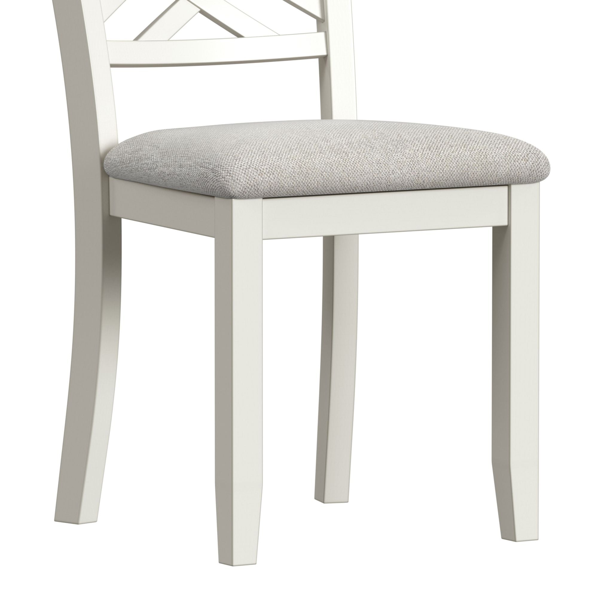 Brooks 6PC Dining Set with Table, 4 Wood Back and UPH Seat Chairs, and Bench in Medium Brown & White