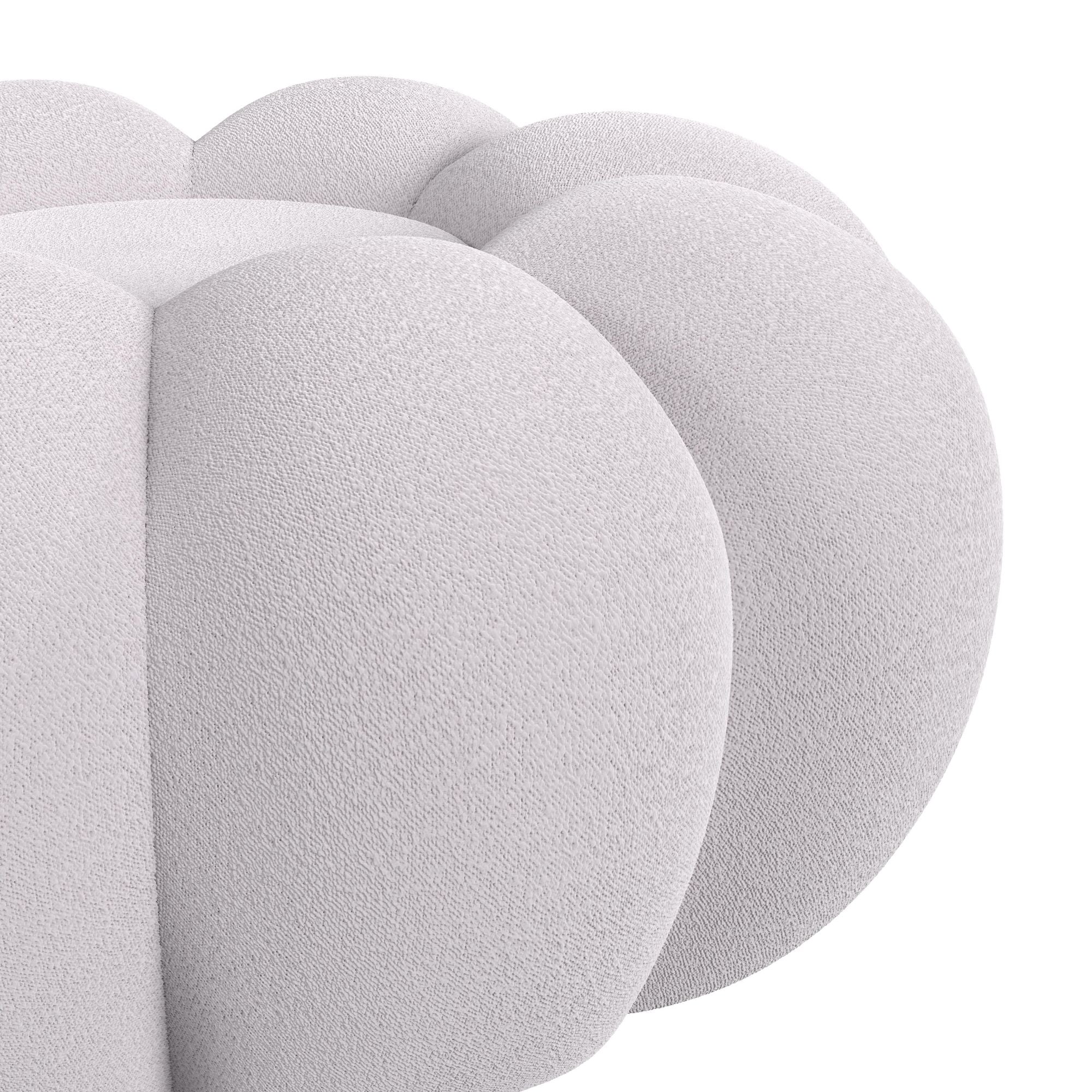 Bubble Swivel Chair and Ottoman in Grey
