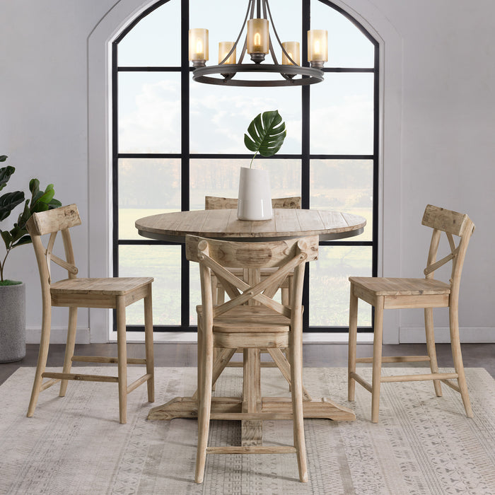 (D680-22) Callista- 24'' Counter Stool- Beach/Natural