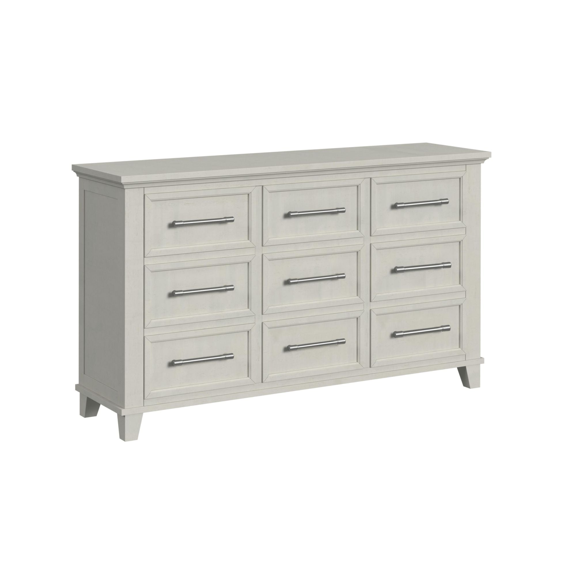 Canterbury 9-Drawer Dresser in Ivory