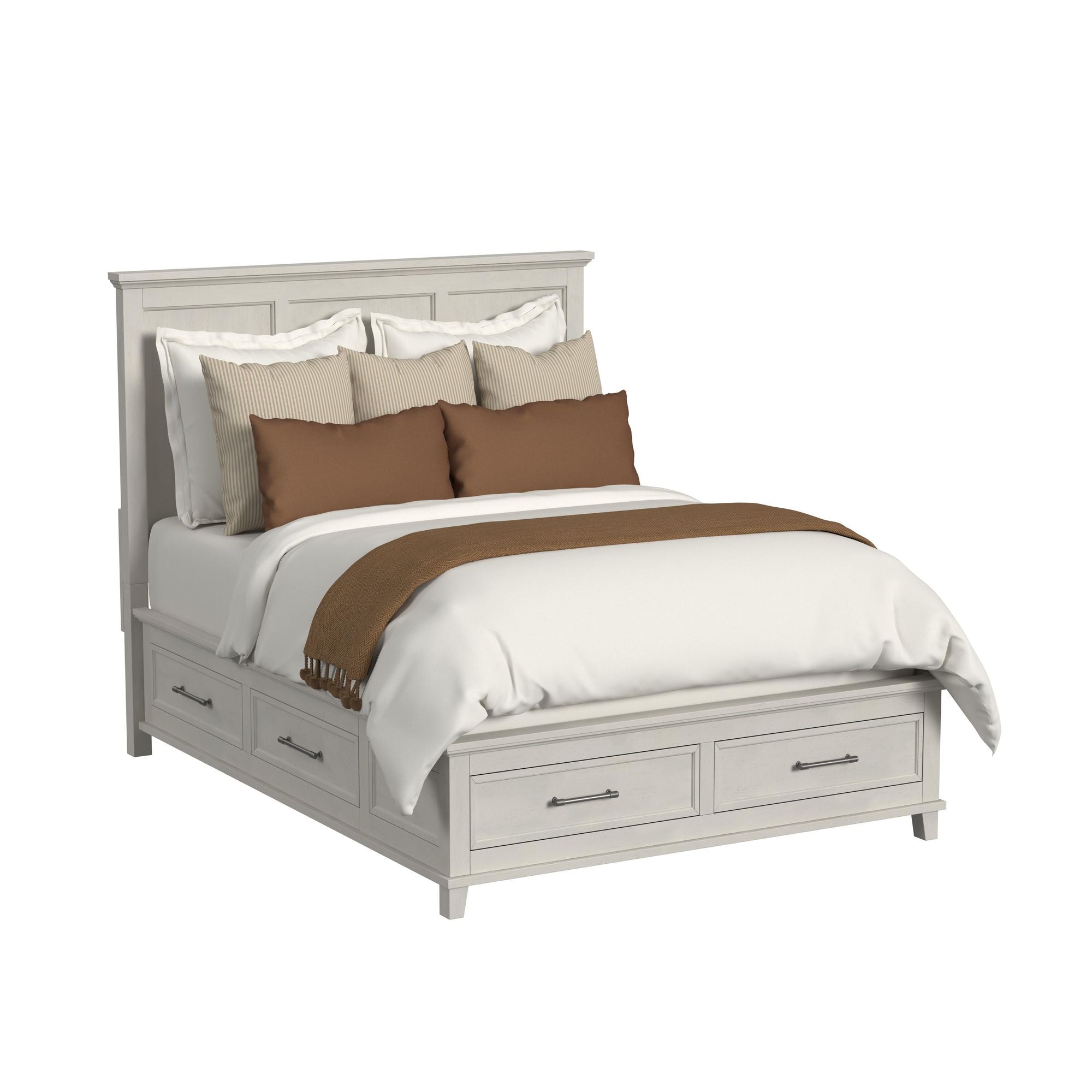Canterbury Queen Storage Bed in Ivory