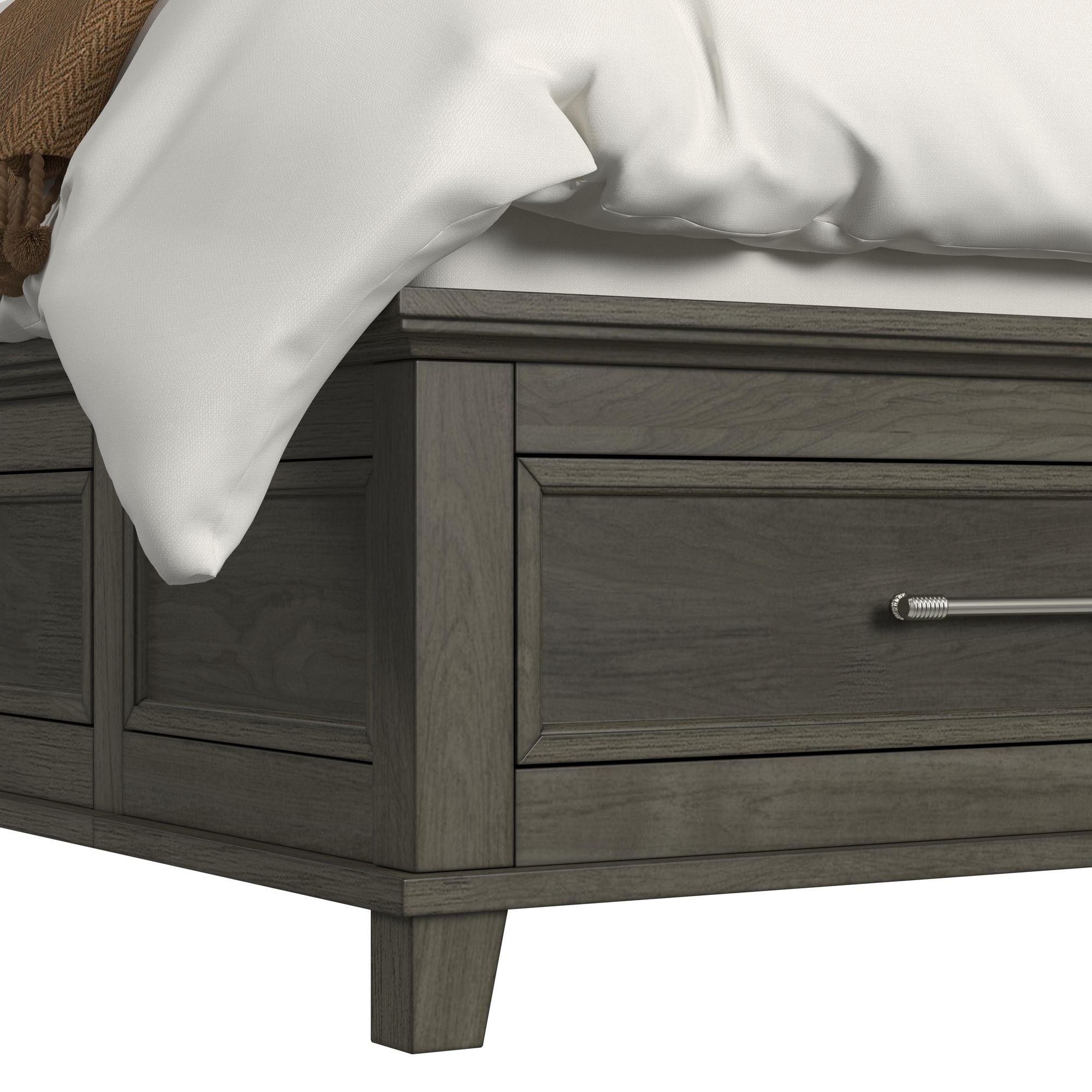 Canterbury King Storage Bed in Grey