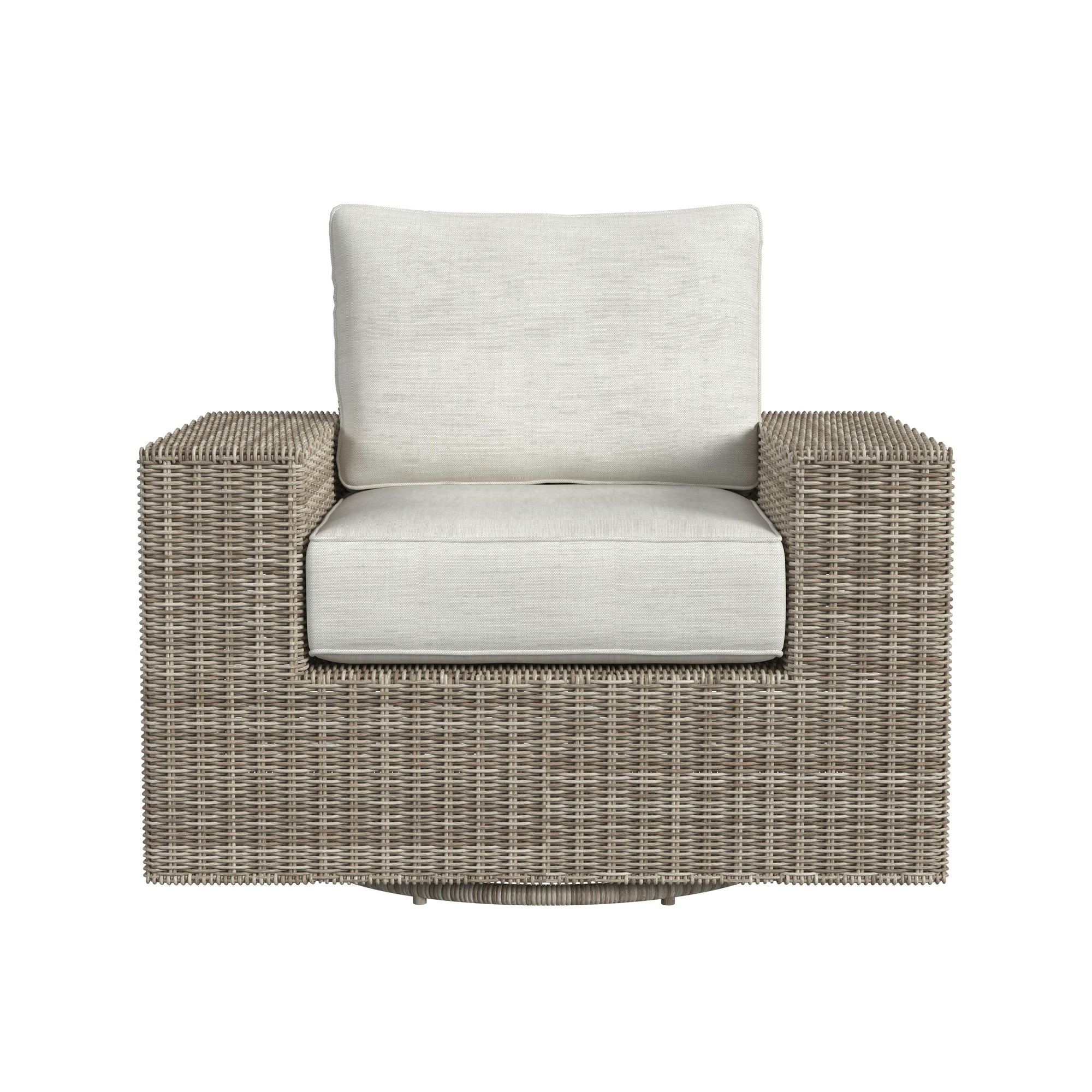 Carmona Swivel Chair - Natural and Olefin Beige