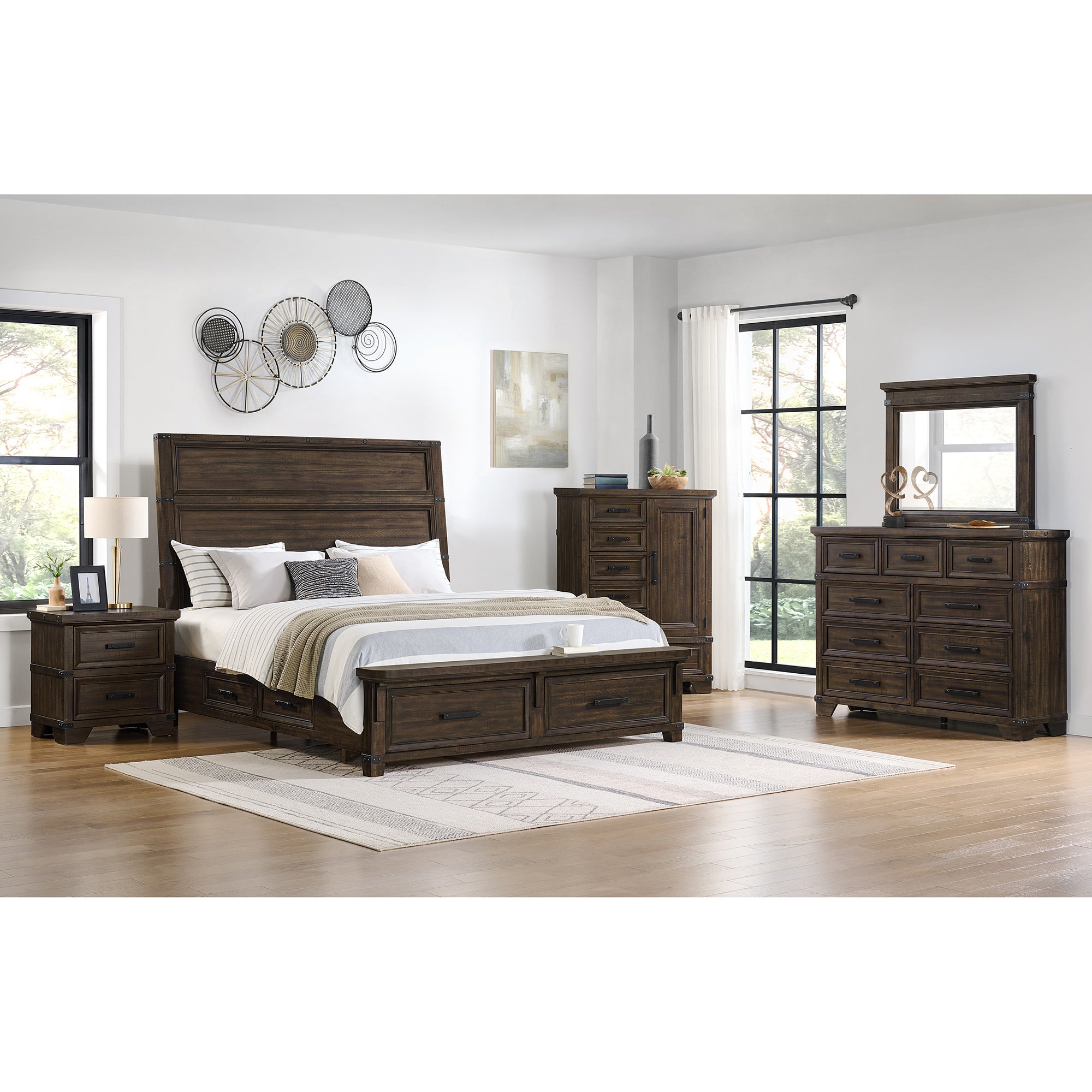 Colorado City Queen Storage Bed in Charcoal