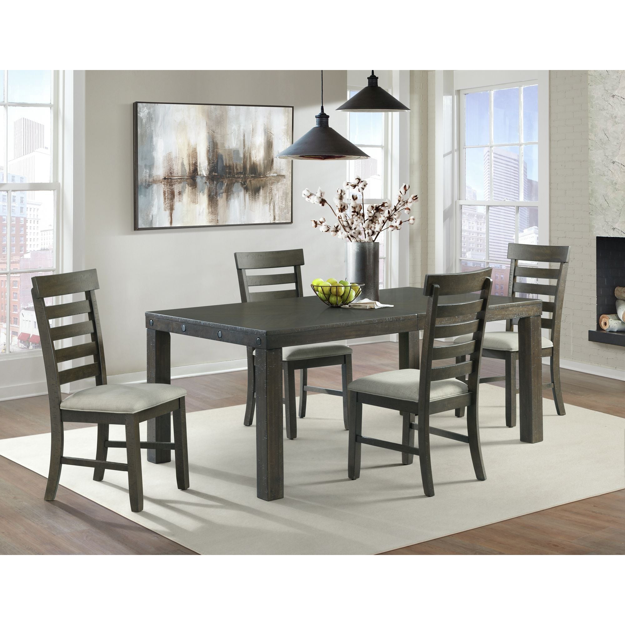 Colorado Dining Height Side Chair Charcoal (2pc per Carton) – SKU DCO100SC | Elements