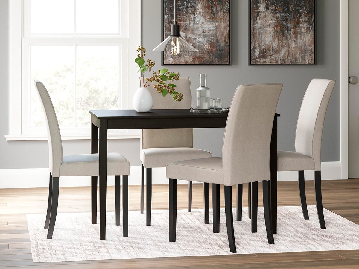 Dar Furniture - Ashley Furniture - Kimonte Dining Table - Rectangular Dining Room Table / Dark Brown - D250-25