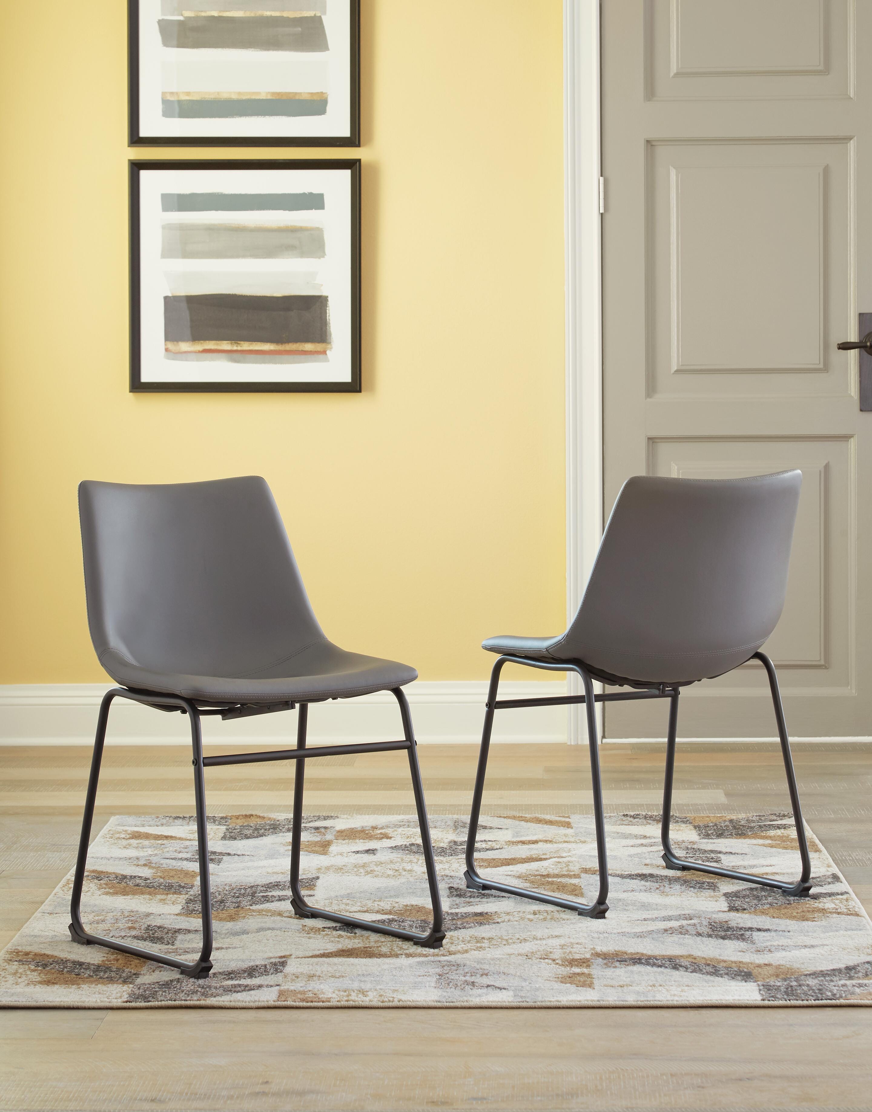 Dar Furniture - Ashley Furniture - Centiar Dining Chair (Set of 2) - Dining Chair (Set of 2) / Gray - D372-08X2