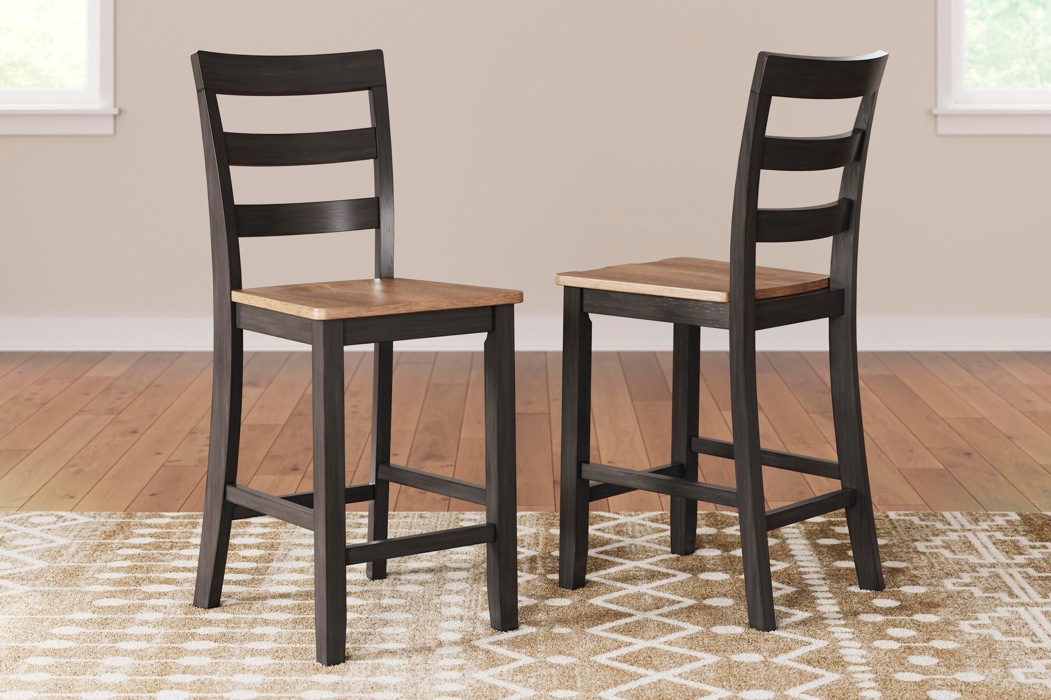 Dar Furniture - Ashley Furniture - Gesthaven Counter Height Barstool (Set of 2) - Counter Height Barstool (Set of 2) / Natural/Brown - D396-124X2