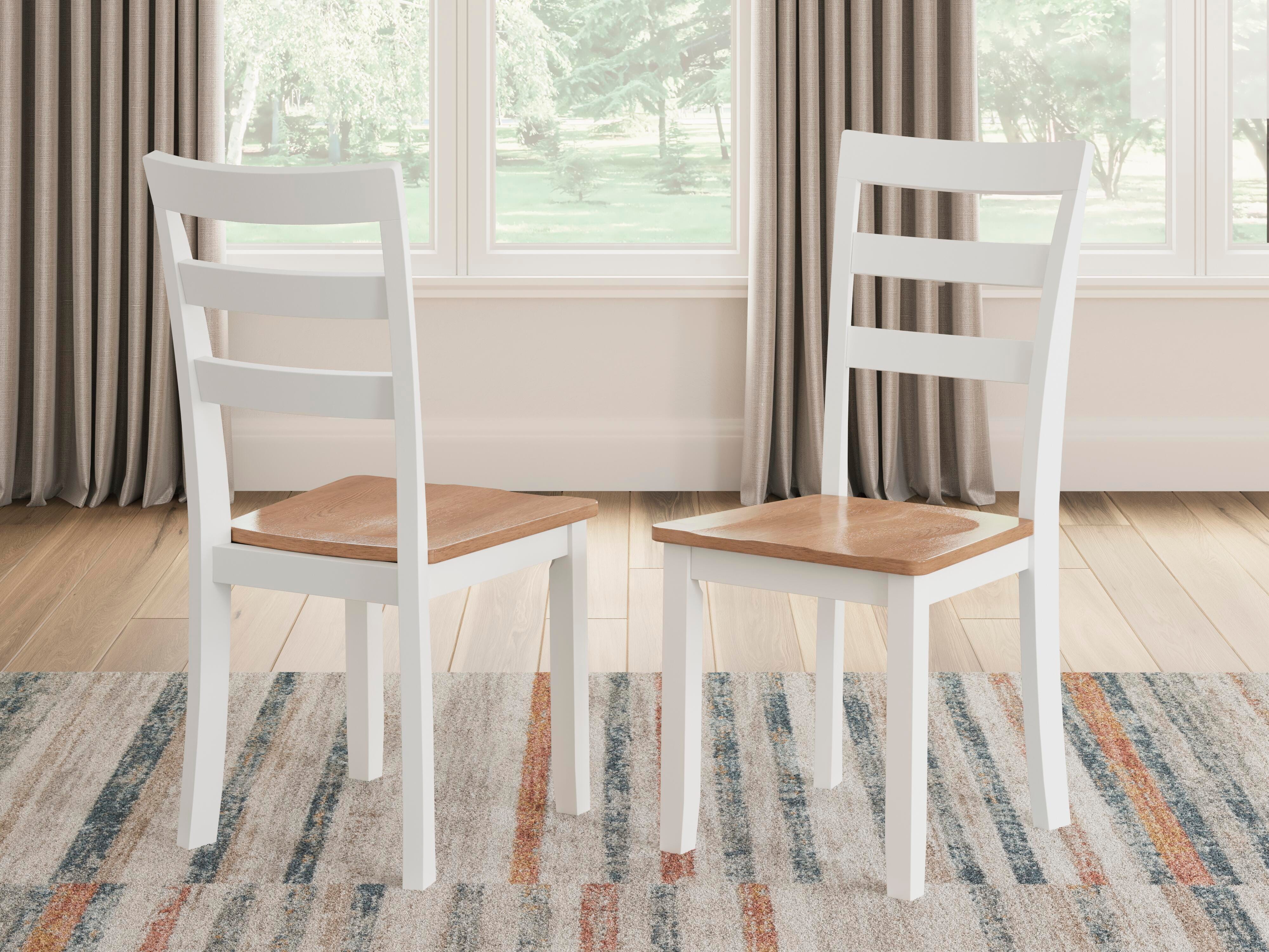 Dar Furniture - Ashley Furniture - Gesthaven Dining Chair (Set of 2) - Dining Chair (Set of 2) / Natural/White - D398-01X2