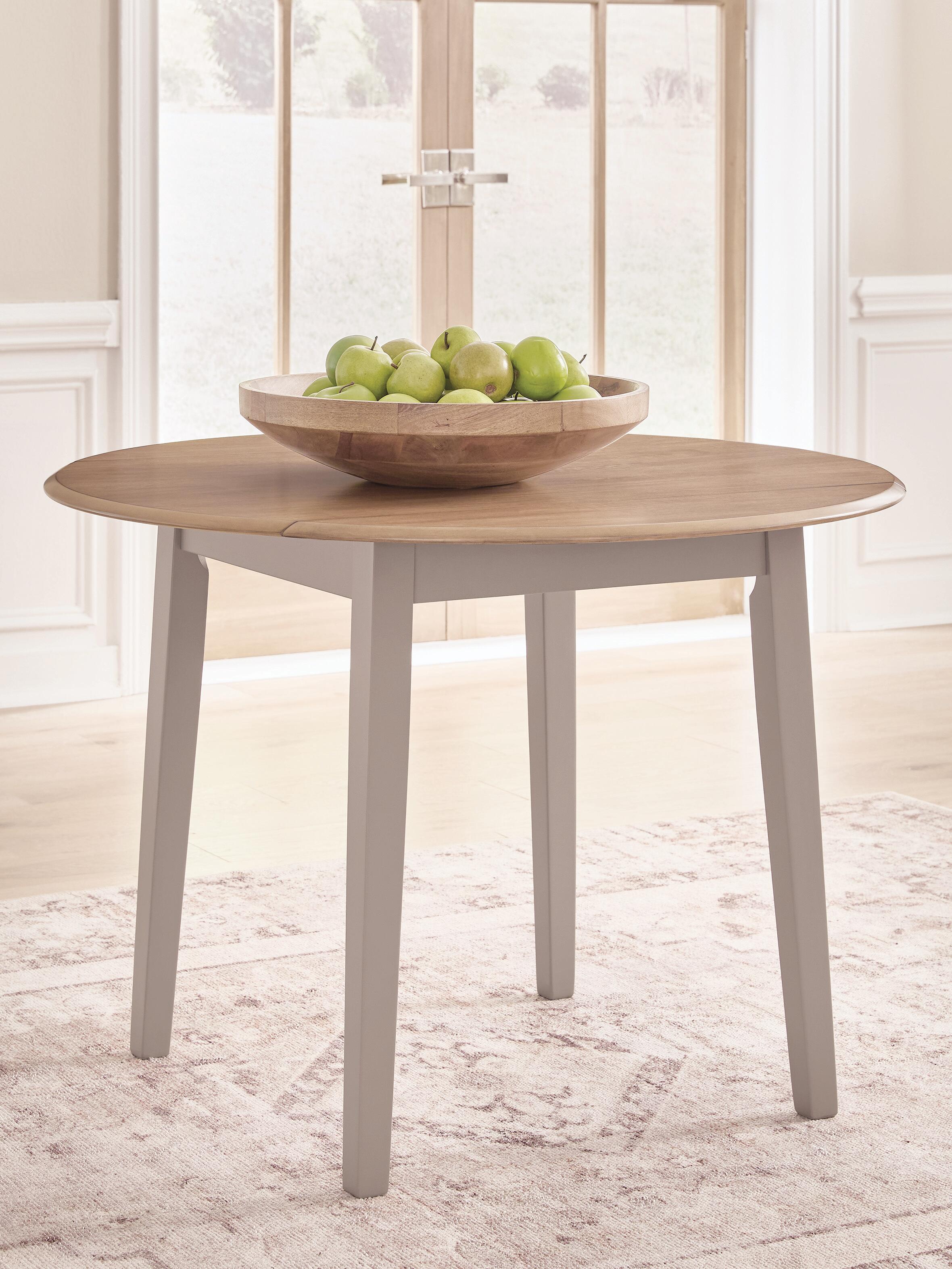 Dar Furniture - Ashley Furniture - Harperfeld Dining Drop Leaf Table - Round DRM Drop Leaf Table - PCD403-15