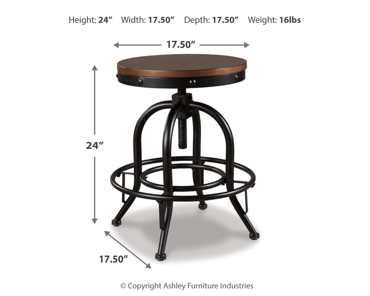 Valebeck Counter Height Bar Stool (Set of 2)