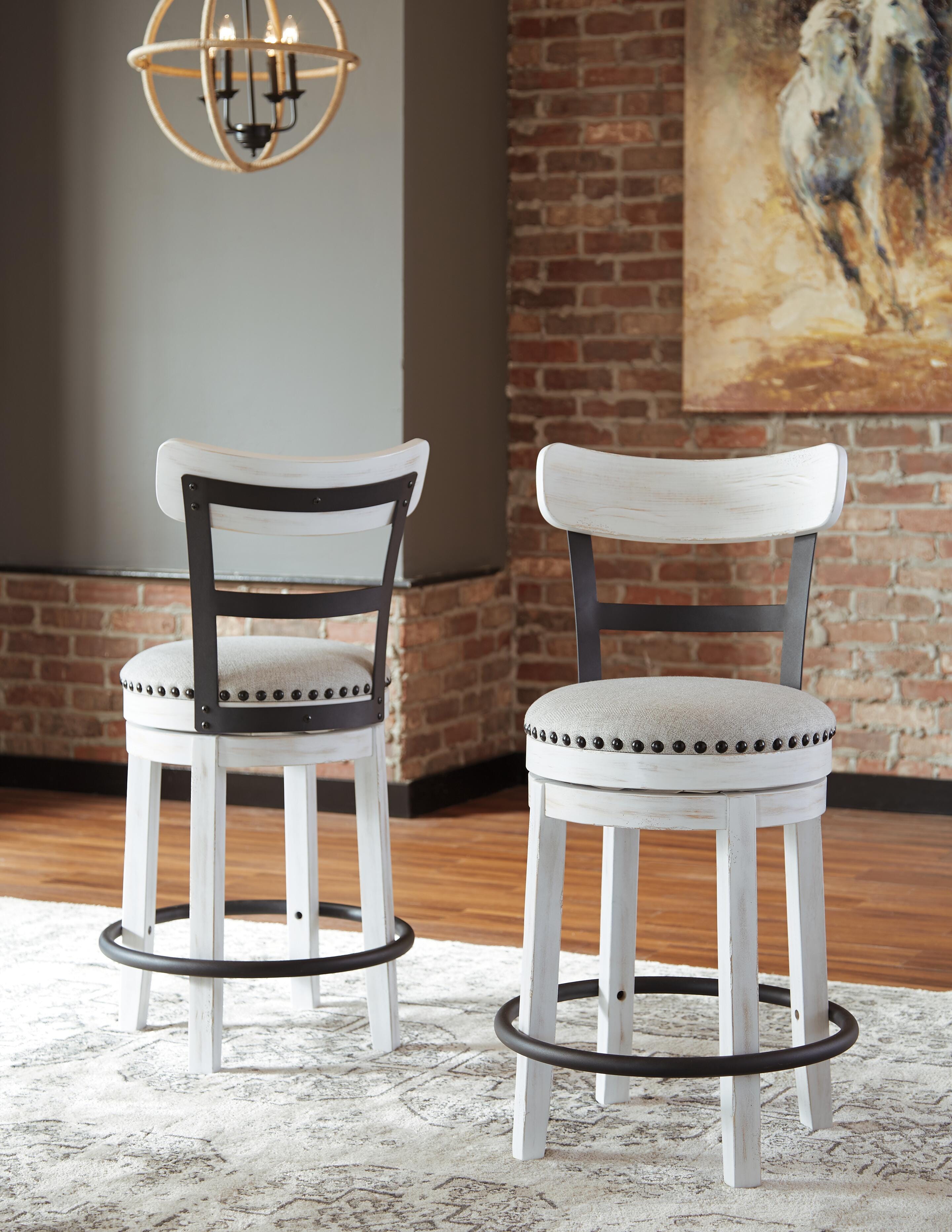 Dar Furniture - Ashley Furniture - Valebeck Counter Height Barstool (Set of 2) - Counter Height Barstool (Set of 2) / Multi - D546-524X2