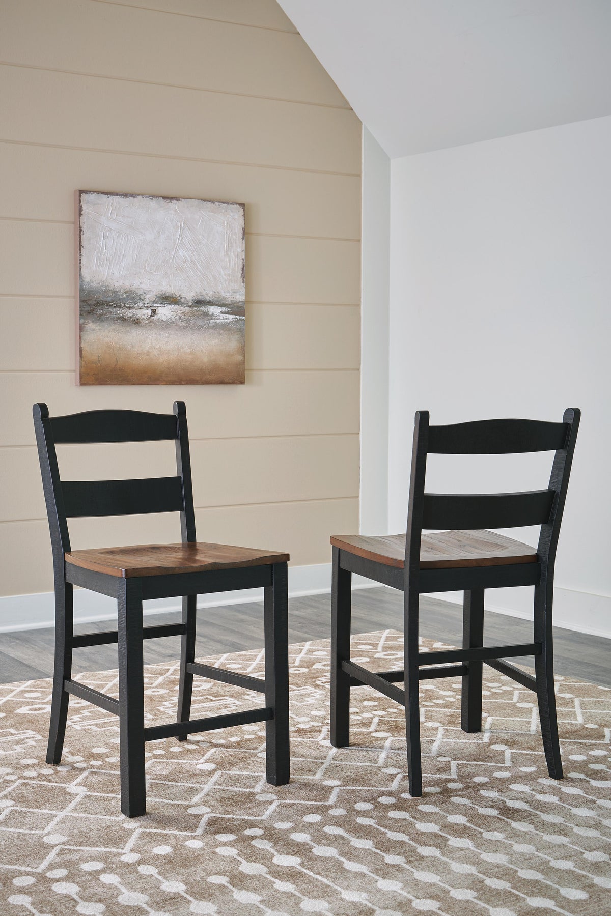 Dar Furniture - Ashley Furniture - Valebeck Counter Height Barstool (Set of 2) - Counter Height Barstool (Set of 2) / Multi - D546-724X2