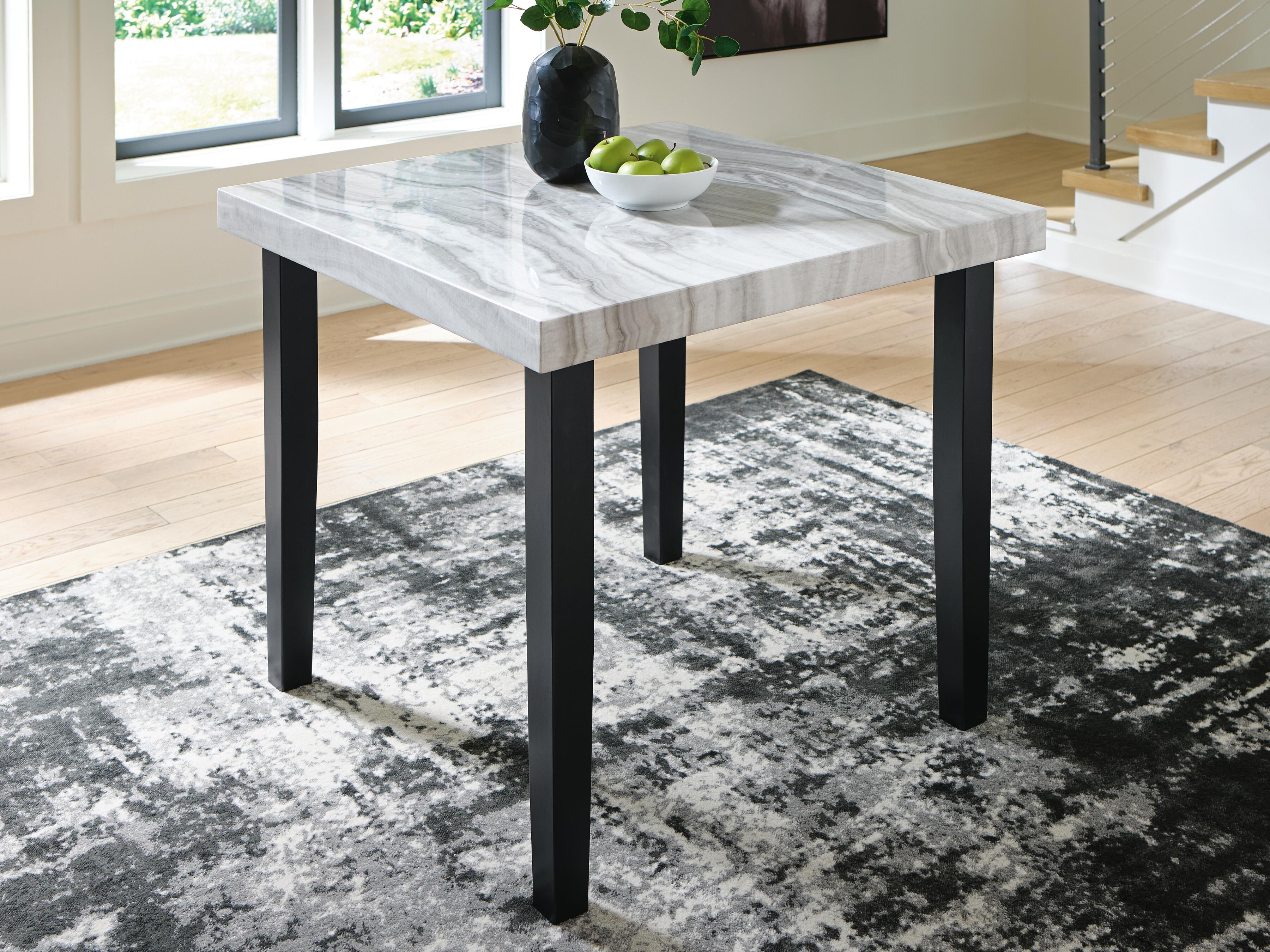 Dar Furniture - Ashley Furniture - Mervannie Counter Height Dining Table - Square DRM Counter Table / Gray/Black - PCD571-13