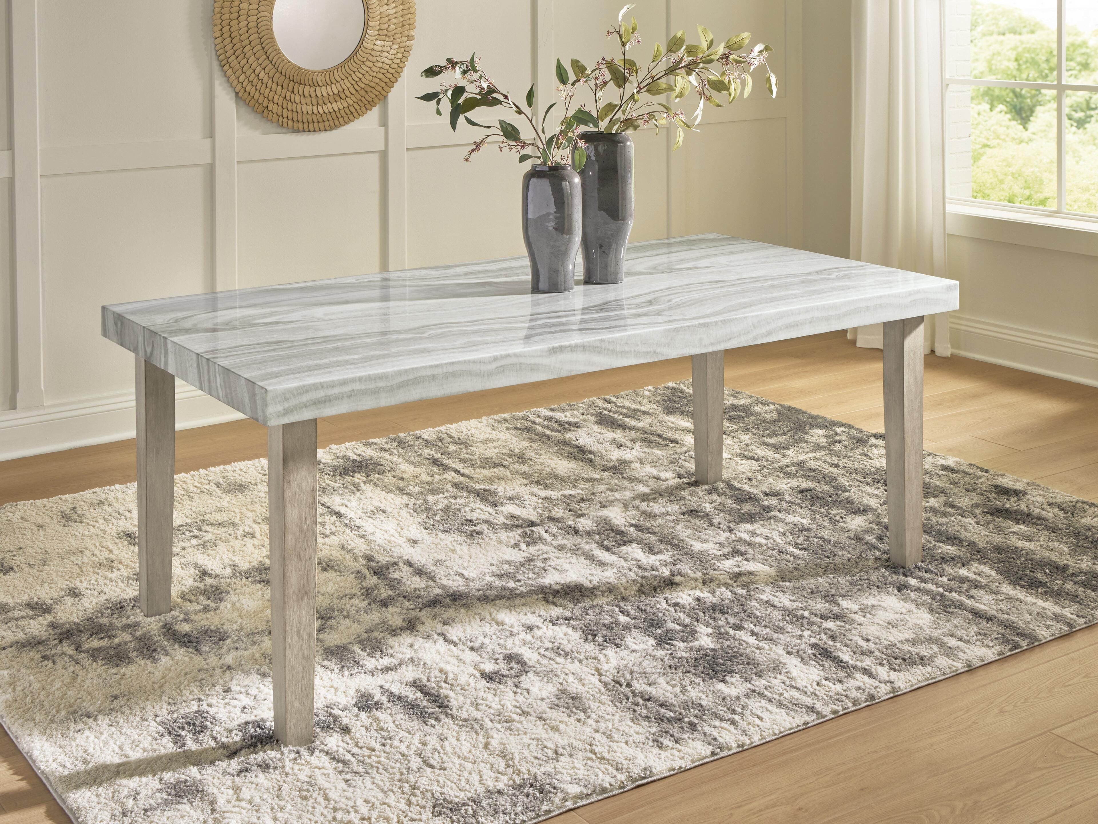Dar Furniture - Ashley Furniture - Larawyn Dining Table - Rectangular Dining Room Table / Bisque - PCD575-25