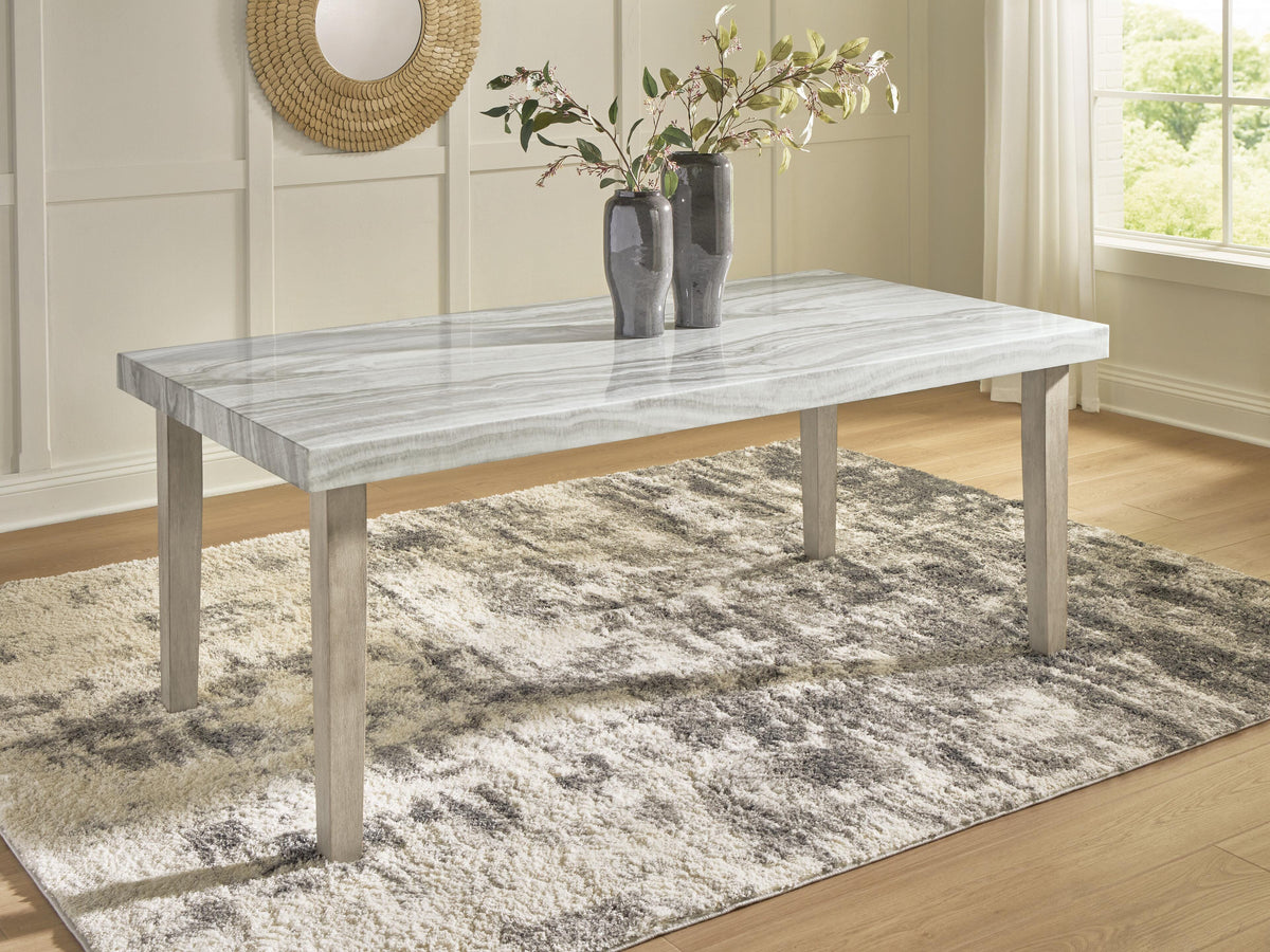 Dar Furniture - Ashley Furniture - Larawyn Dining Table - Rectangular Dining Room Table / Bisque - PCD575-25