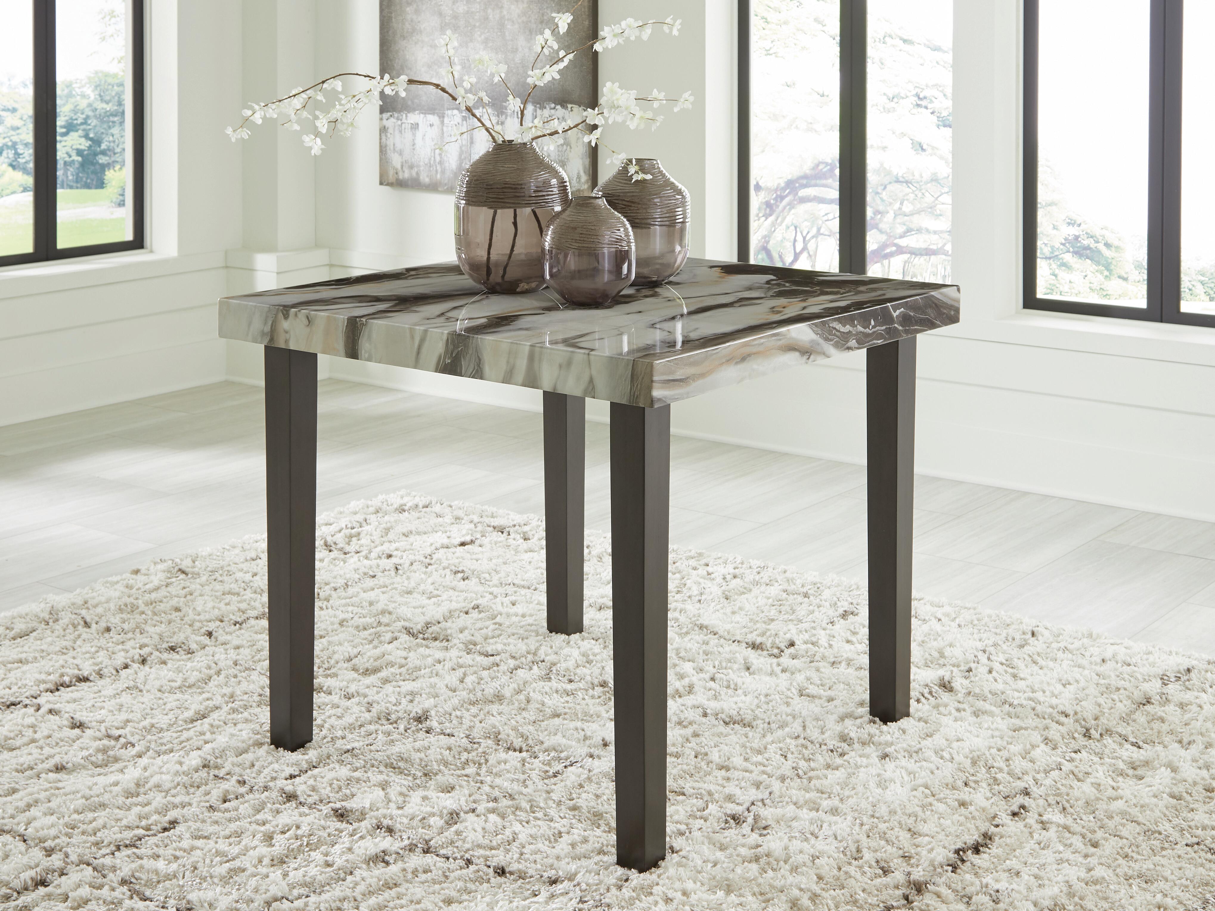 Dar Furniture - Ashley Furniture - Jeshina Counter Height Dining Table - Square DRM Counter Table / Dark Brown/Beige - PCD581-13