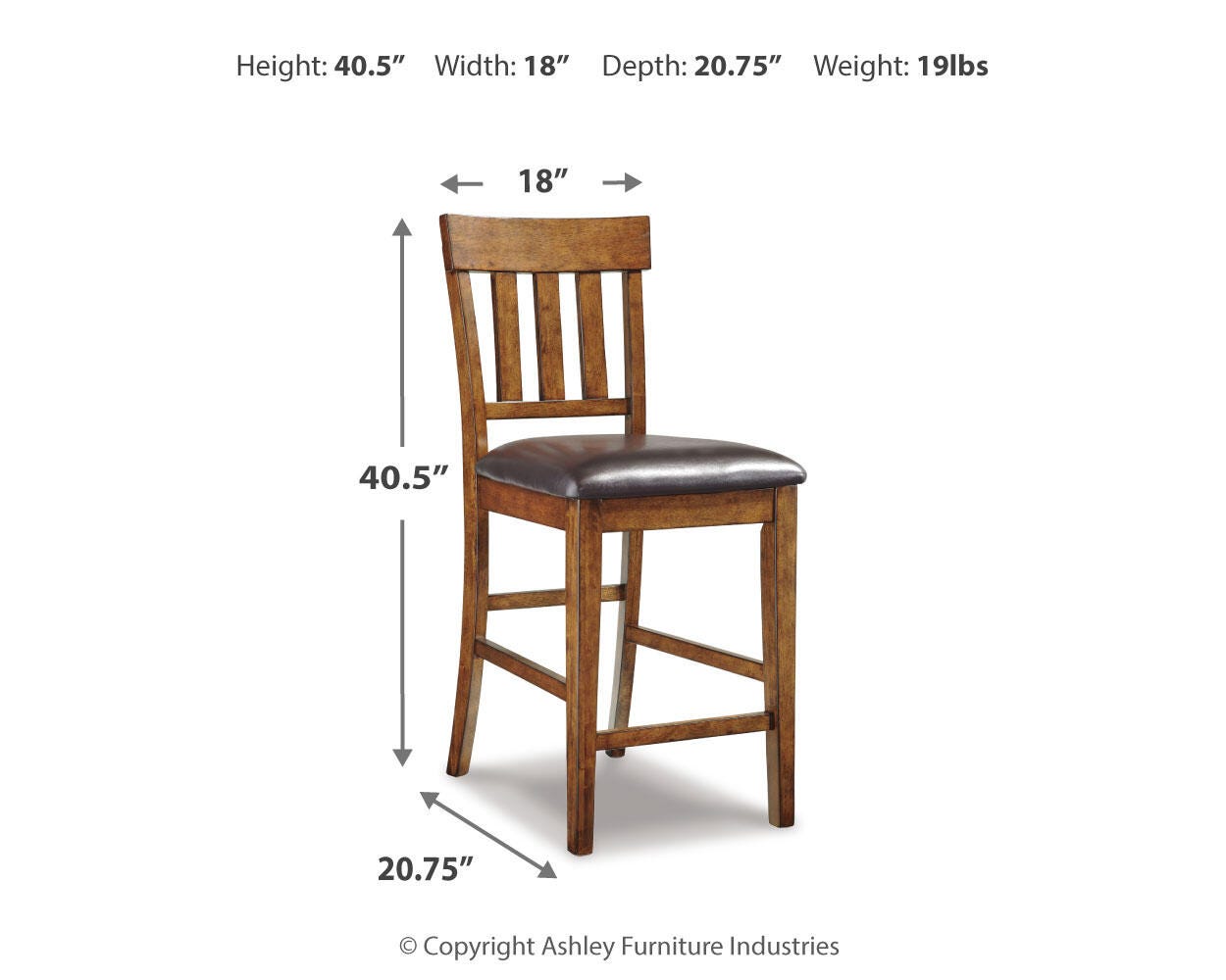 Ralene Counter Height Bar Stool (Set of 2)