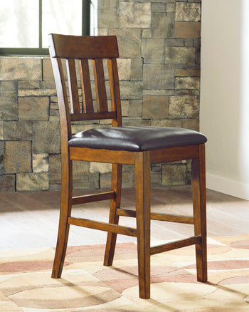 Dar Furniture - Ashley Furniture - Ralene Counter Height Bar Stool (Set of 2) - Counter Height Bar Stool (Set of 2) / Medium Brown - D594-124X2