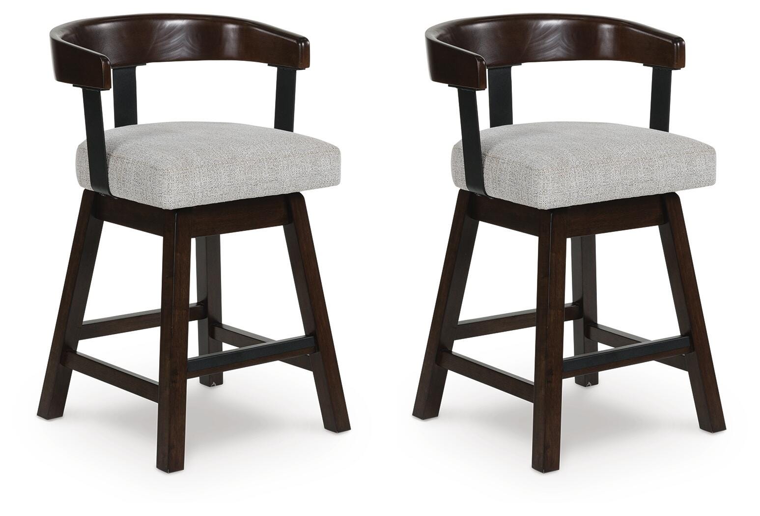 Dar Furniture - Ashley Furniture - Haddigan Counter Height Barstool (Set of 2) - Counter Height Barstool (Set of 2) / Dark Brown - D596-224X2