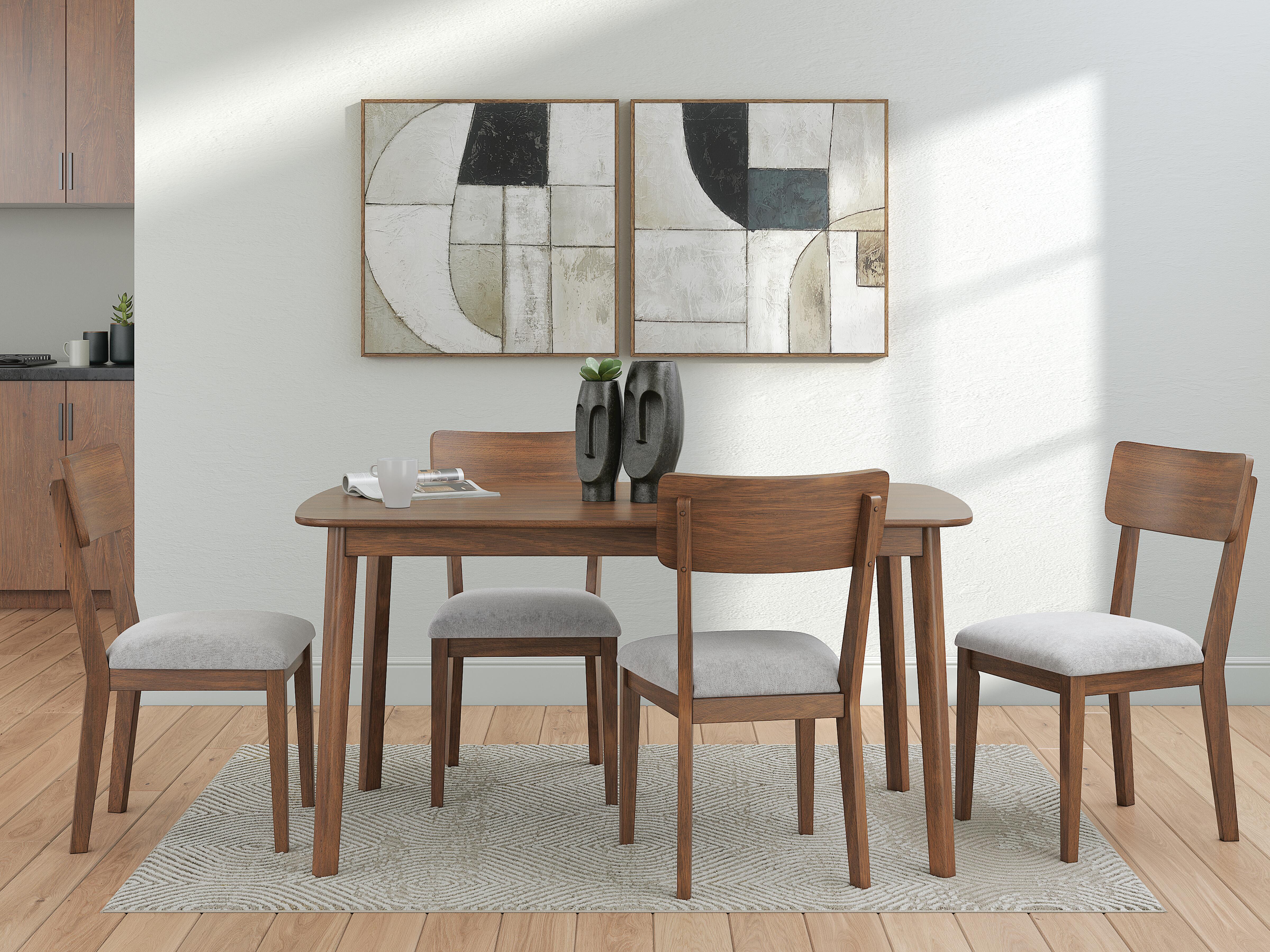 Dar Furniture - Ashley Furniture - Tameride Dining Table and 4 Chairs (Set of 5) - Dining Room Table Set (5/CN) / Brown - PCD609-225