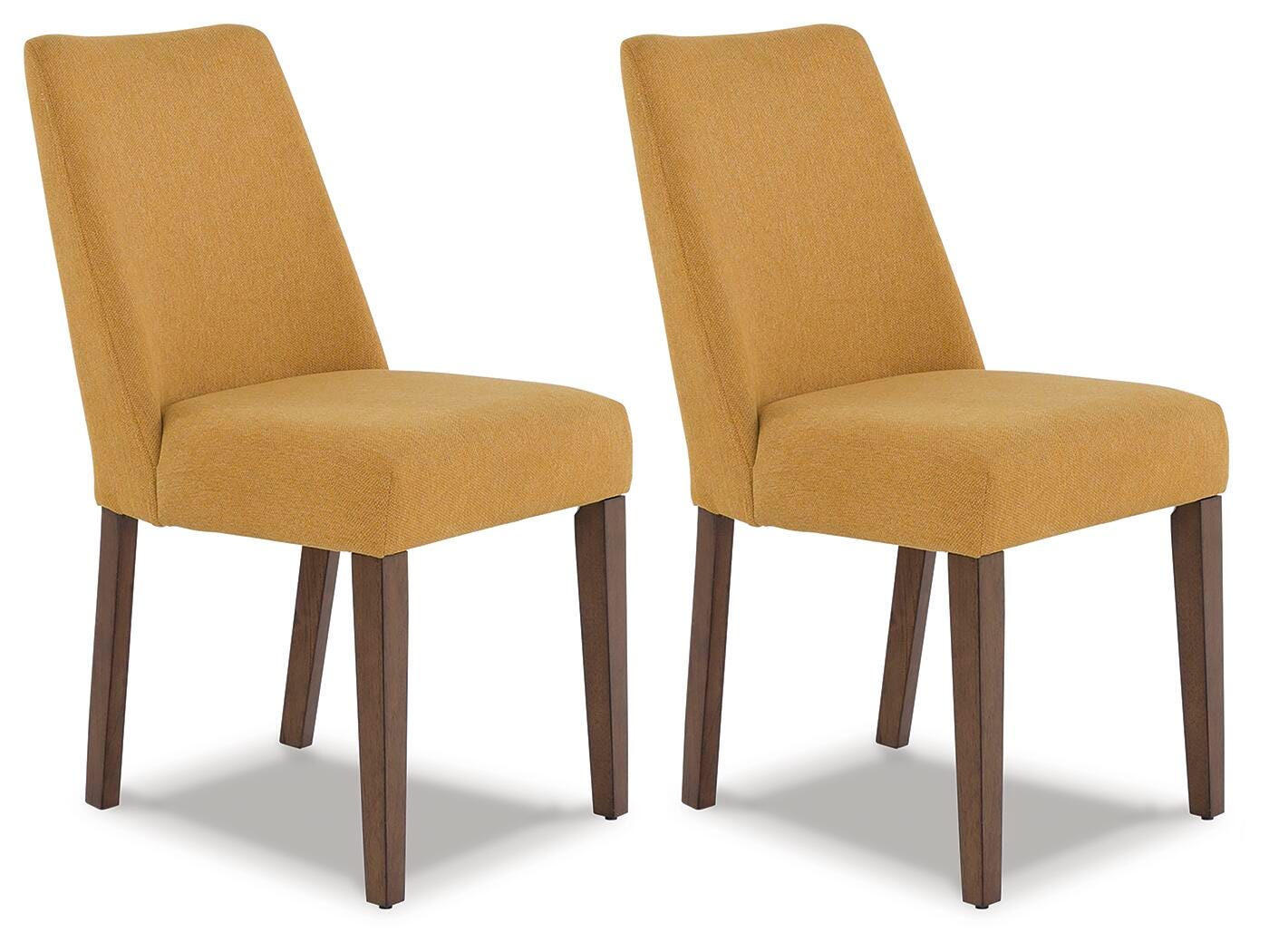 Dar Furniture - Ashley Furniture - Lyncott Dining Chair (Set of 2) - Dining Chair (Set of 2) / Mustard/Brown - D615-04X2