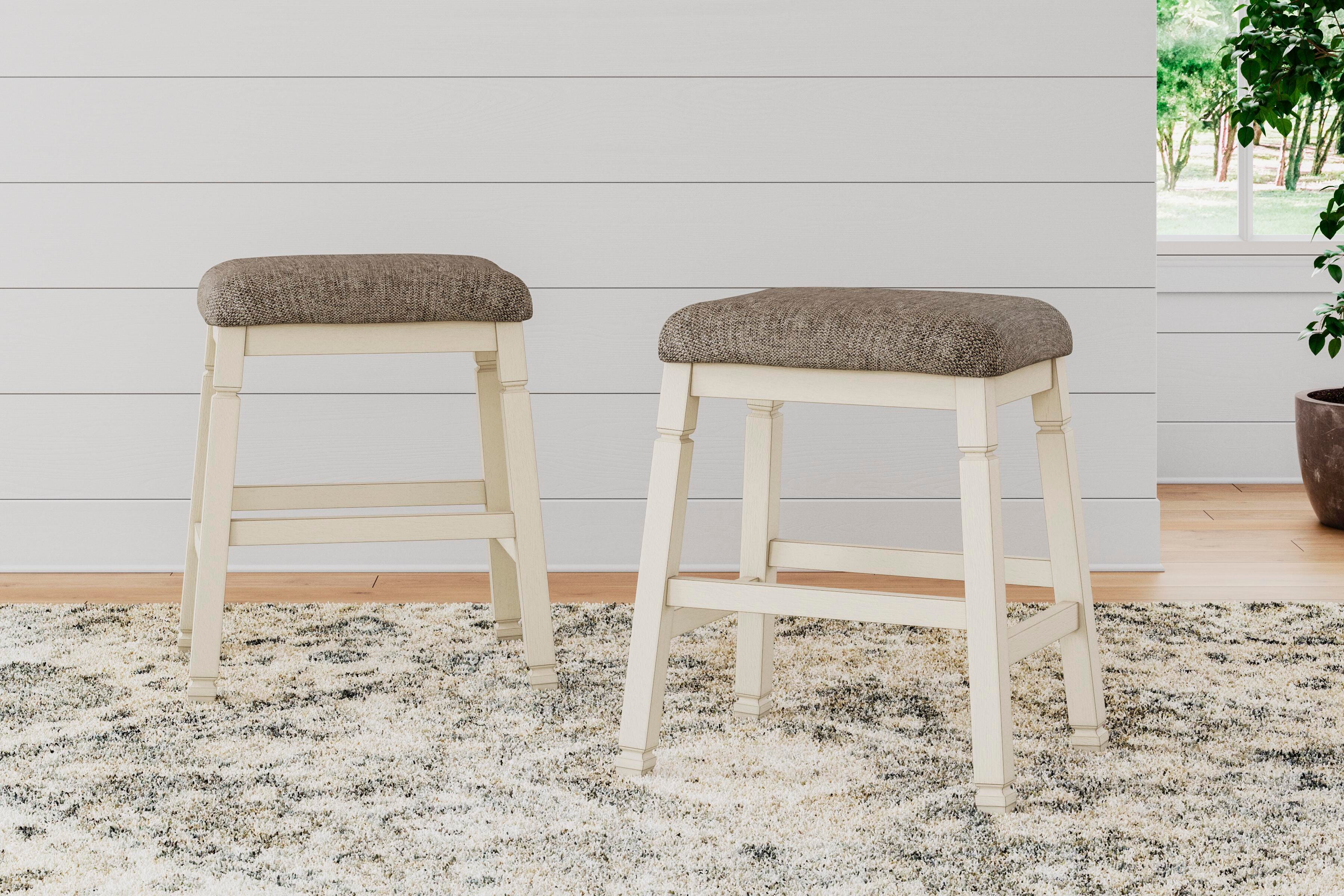 Dar Furniture - Ashley Furniture - Bolanburg Counter Height Bar Stool (Set of 2) - Counter Height Bar Stool (Set of 2) / Two-tone - D647-024X2