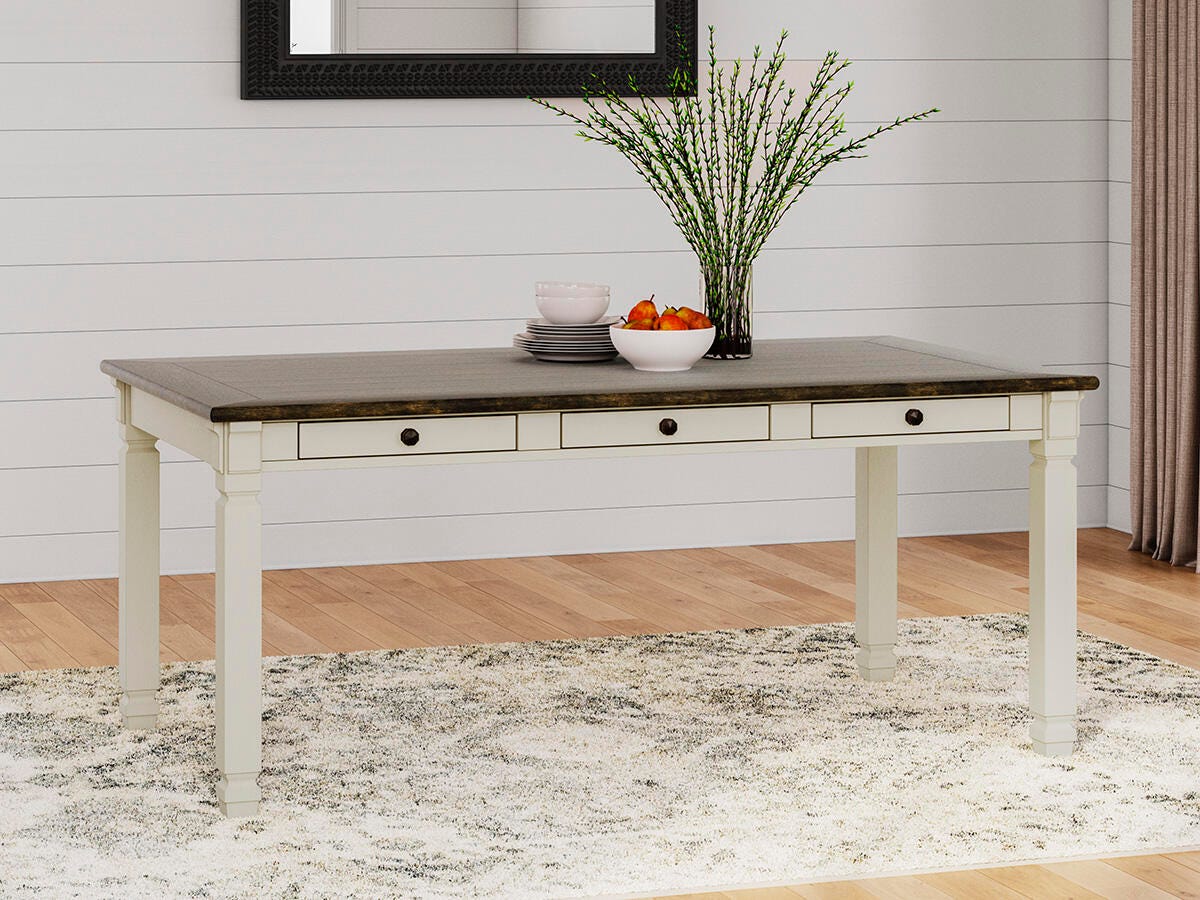 Dar Furniture - Ashley Furniture - Bolanburg Dining Table - Rectangular Dining Room Table / Two-tone - D647-25