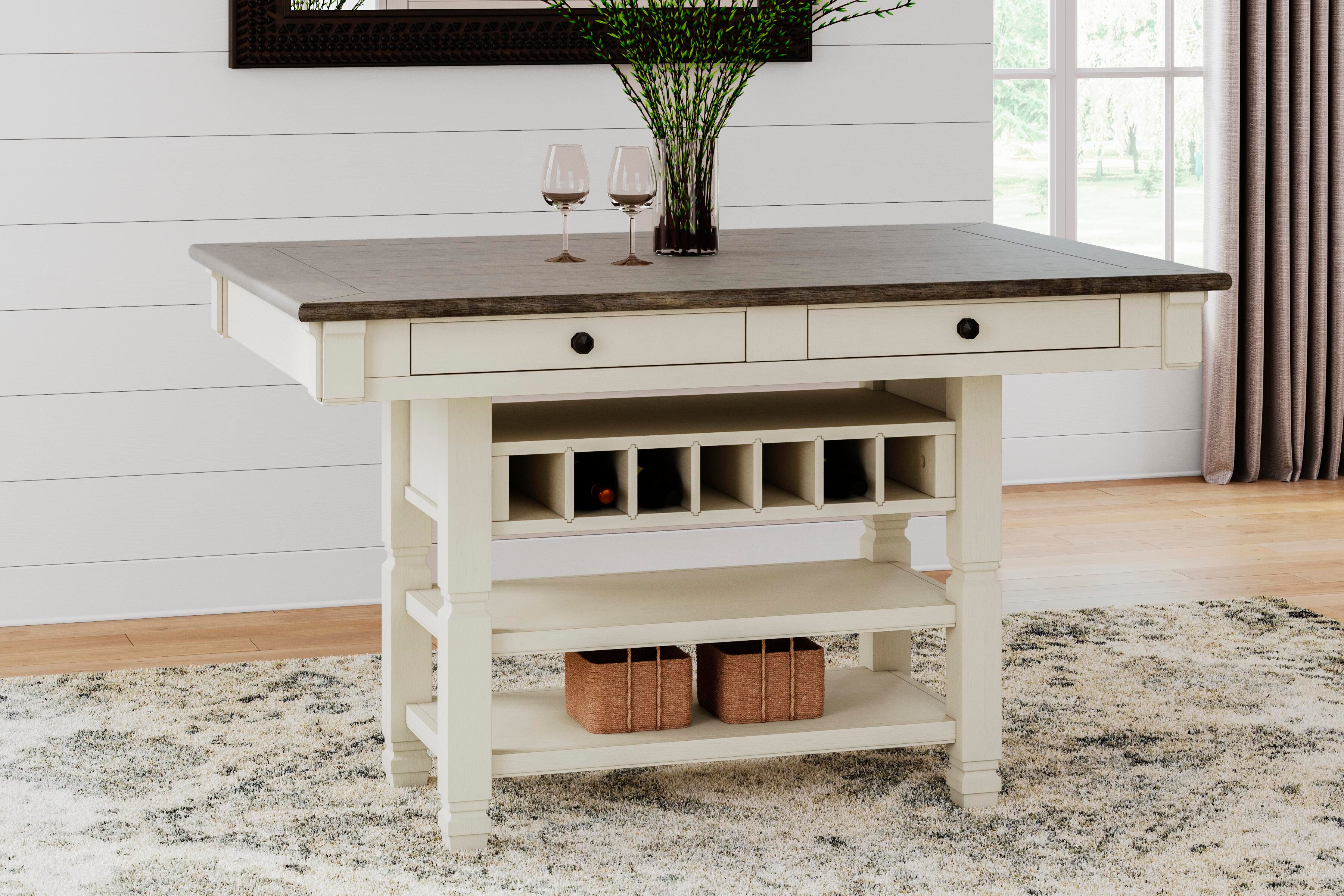 Dar Furniture - Ashley Furniture - Bolanburg Counter Height Dining Table - RECT Dining Room Counter Table / Two-tone - D647-32