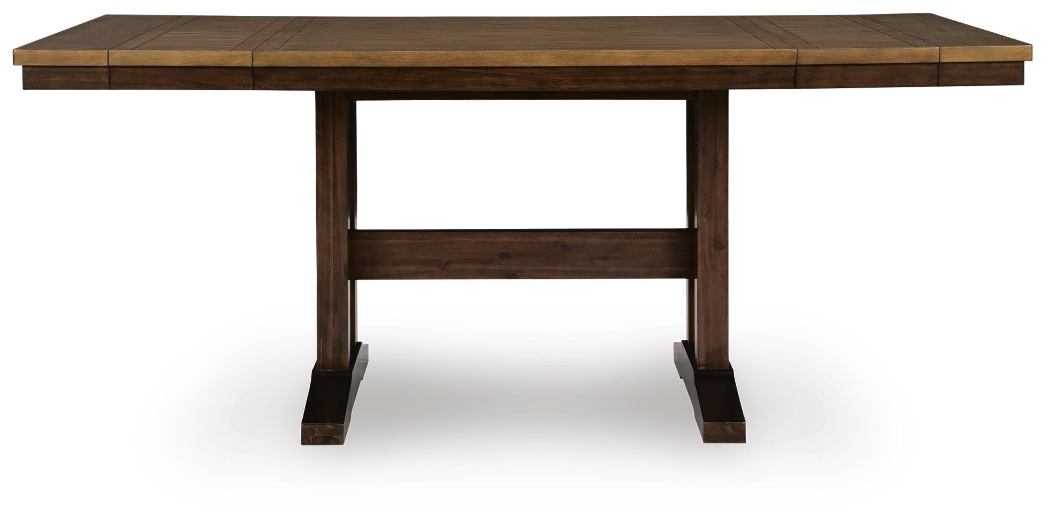 Dar Furniture - Ashley Furniture - Rylandeen Counter Height Dining Extension Table - RECT DRM Counter EXT Table / Light Brown/Dark Brown - PCD651-32