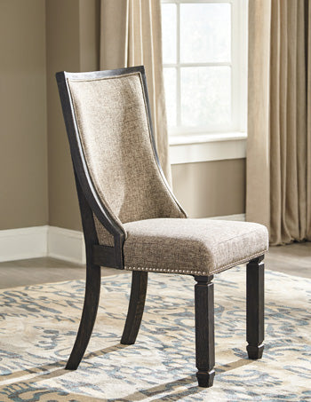 Dar Furniture - Ashley Furniture - Tyler Creek Dining Chair (Set of 2) - Dining Chair (Set of 2) / Black/Grayish Brown - D736-02X2