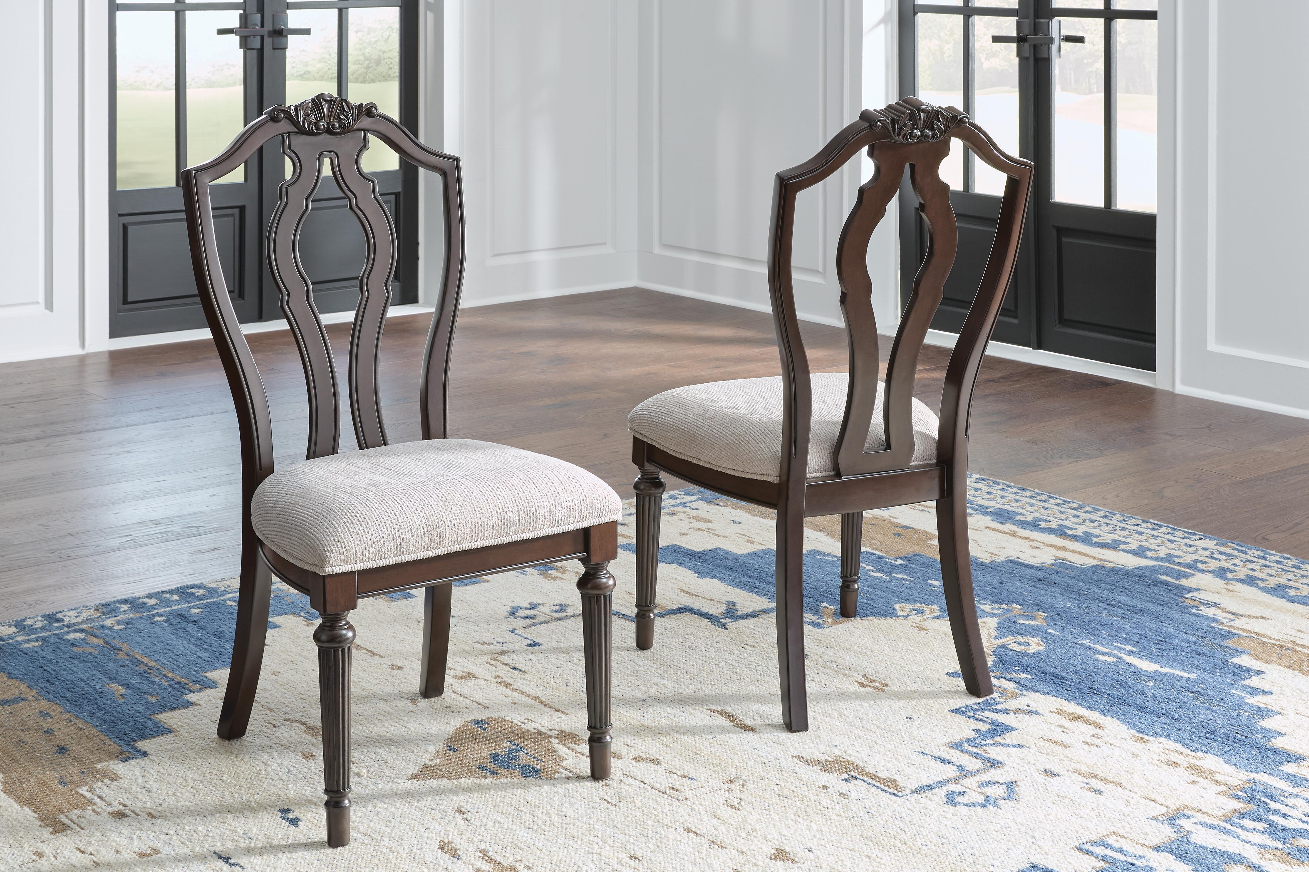 Dar Furniture - Ashley Furniture - Lavinton Dining Chair (Set of 2) - Dining Chair (Set of 2) / Tan/Brown - D764-01X2