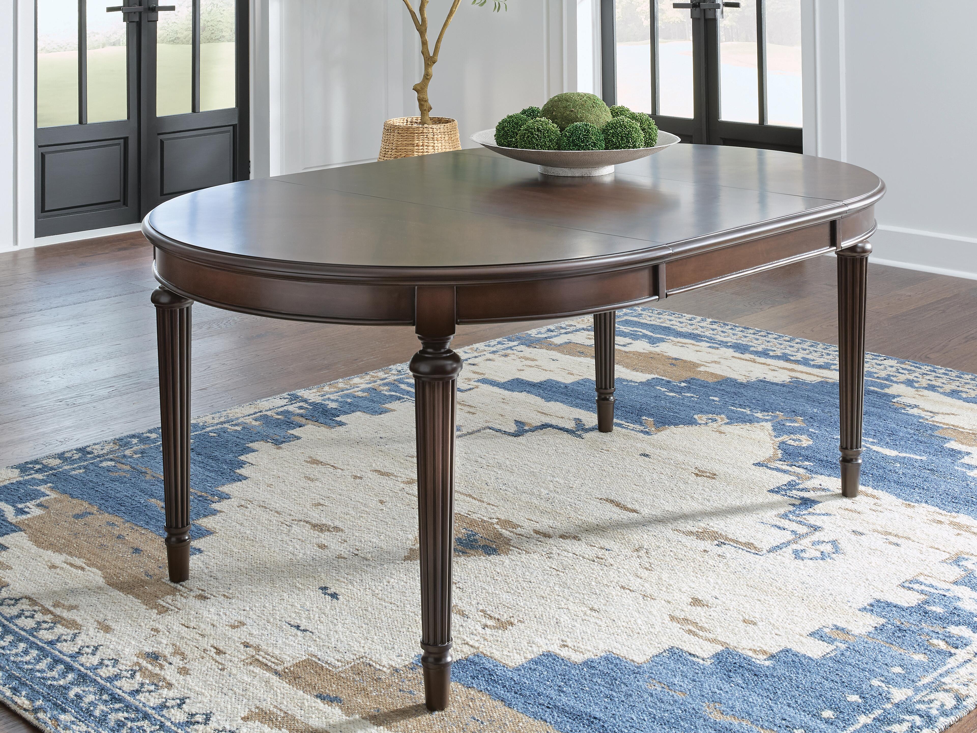 Dar Furniture - Ashley Furniture - Lavinton Dining Extension Table - Oval Dining Room EXT Table / Brown - D764-35